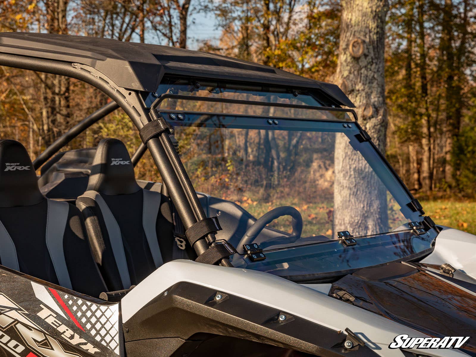 Photo of SuperATV Kawasaki Teryx KRX 1000 Flip Down Windshield by SuperATV - Premium Windshields for UTVs / Side by Sides