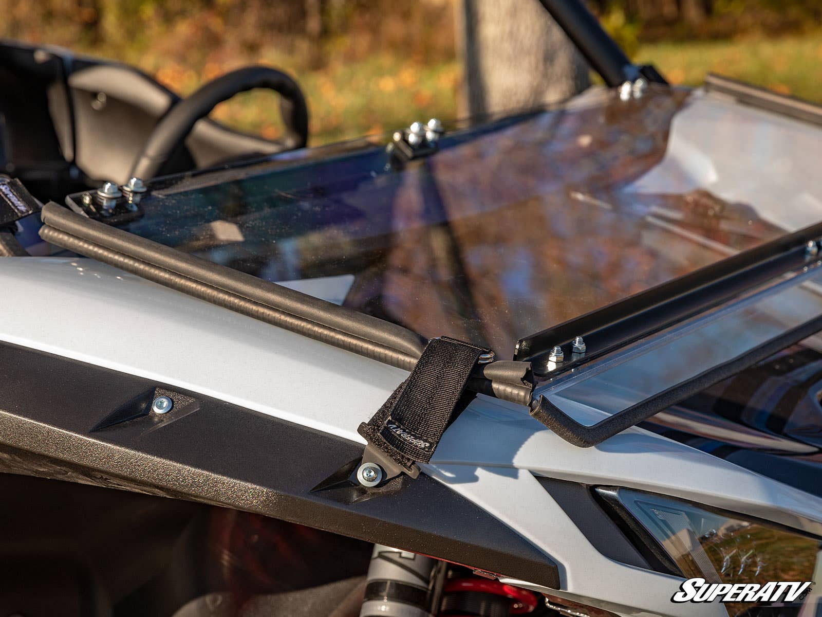Photo of SuperATV Kawasaki Teryx KRX 1000 Flip Down Windshield by SuperATV - Premium Windshields for UTVs / Side by Sides