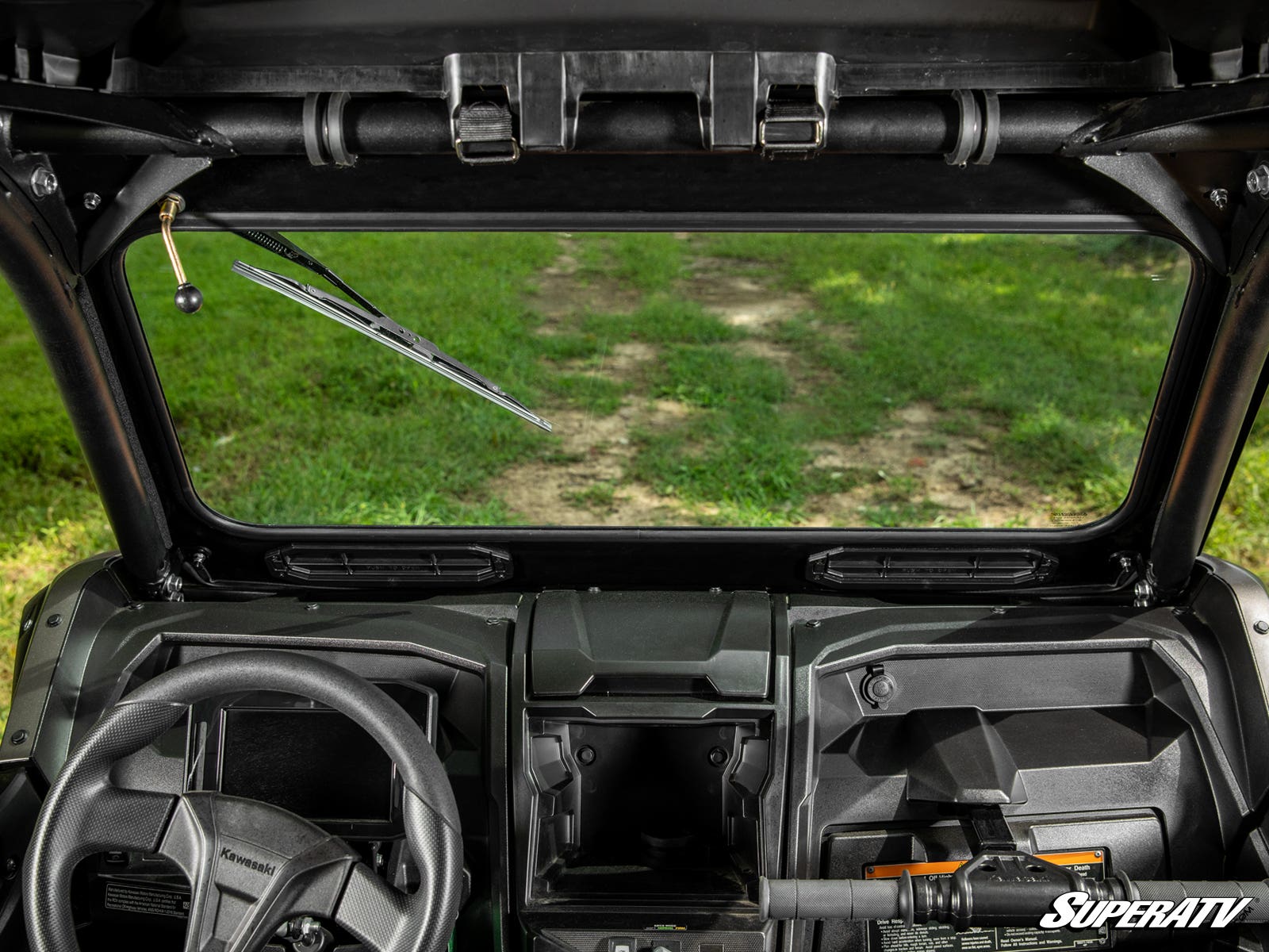 Photo of SuperATV Kawasaki Teryx KRX 1000 Glass Windshield by SuperATV - Premium Windshields for UTVs / Side by Sides