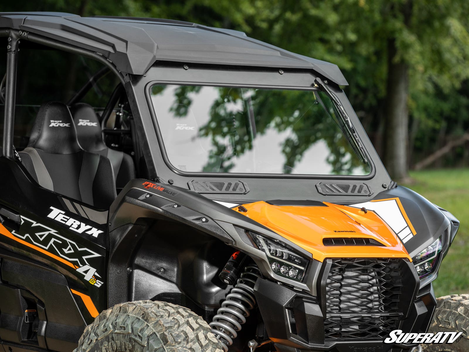 Photo of SuperATV Kawasaki Teryx KRX 1000 Glass Windshield by SuperATV - Premium Windshields for UTVs / Side by Sides