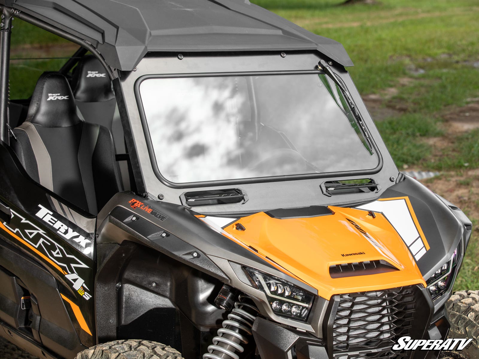 Photo of SuperATV Kawasaki Teryx KRX 1000 Glass Windshield by SuperATV - Premium Windshields for UTVs / Side by Sides