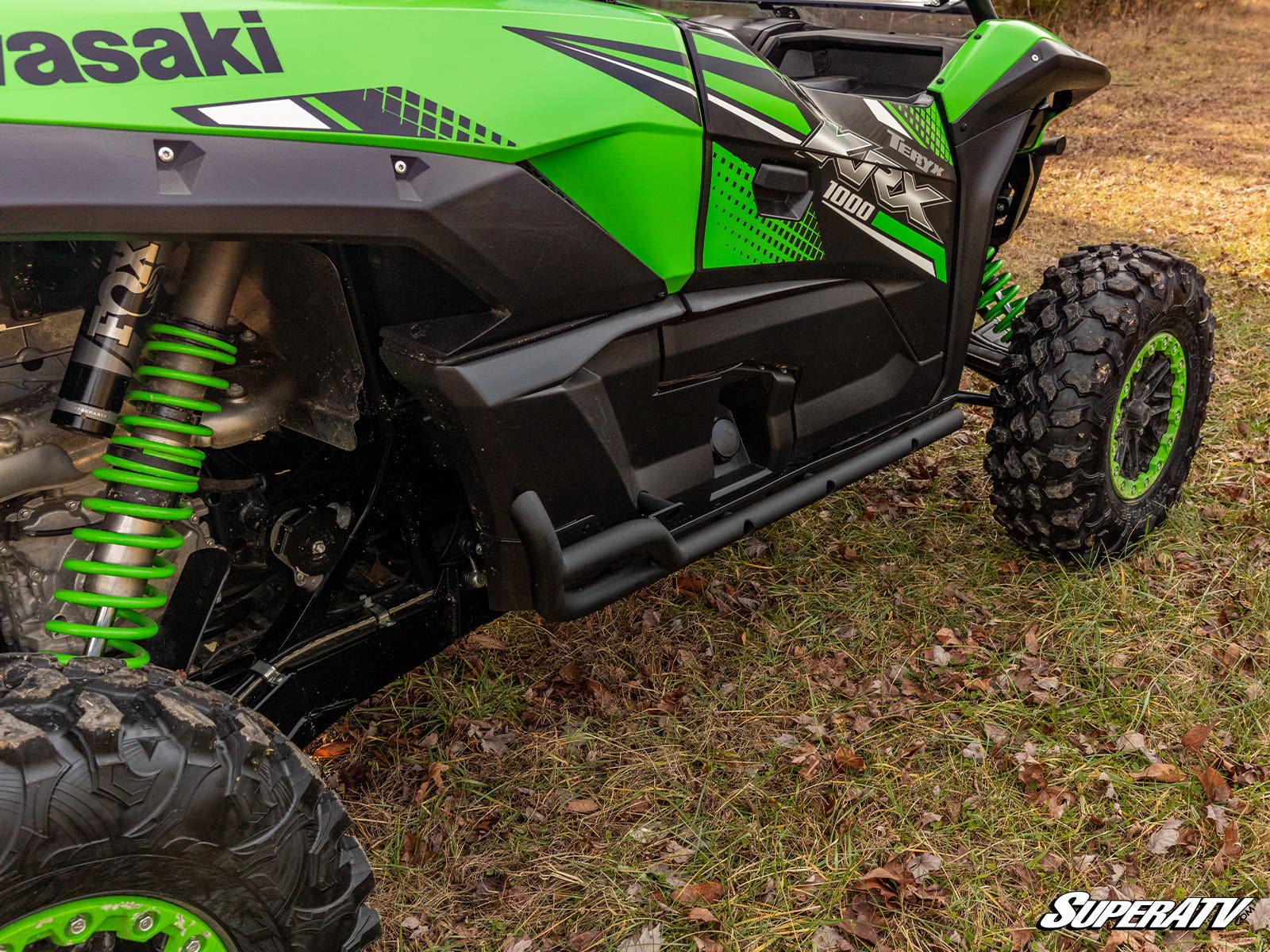 Photo of SuperATV Kawasaki Teryx KRX 1000 Heavy Duty Nerf Bars by SuperATV - Premium Nerf Bars for UTVs / Side by Sides