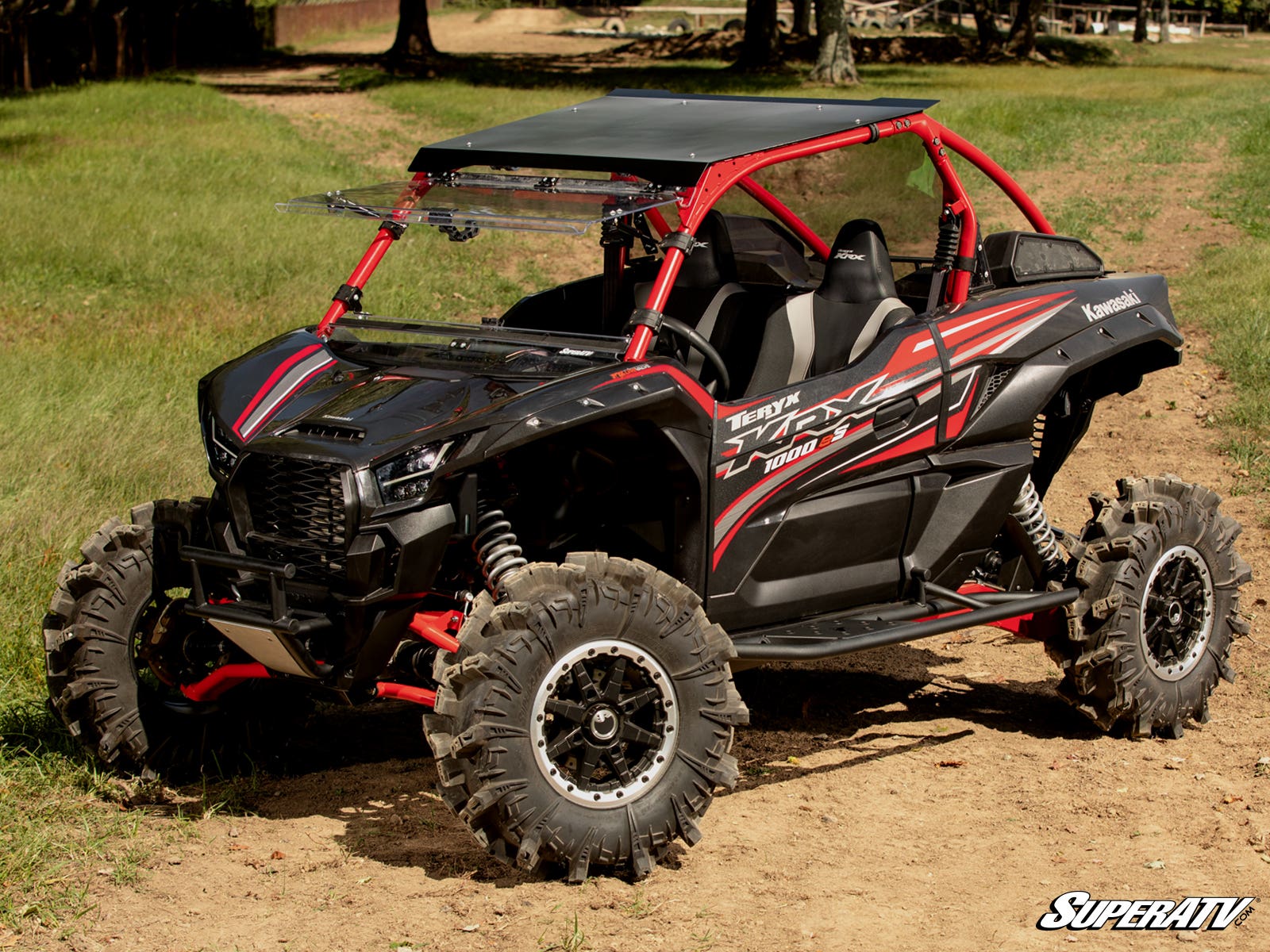 Photo of SuperATV Kawasaki Teryx KRX 1000 Tree Kickers by SuperATV - Premium Nerf Bars for UTVs / Side by Sides