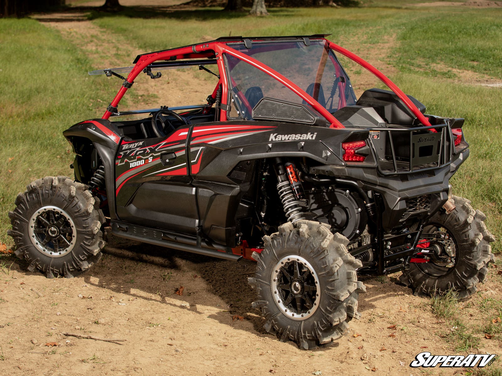 Photo of SuperATV Kawasaki Teryx KRX 1000 Tree Kickers by SuperATV - Premium Nerf Bars for UTVs / Side by Sides