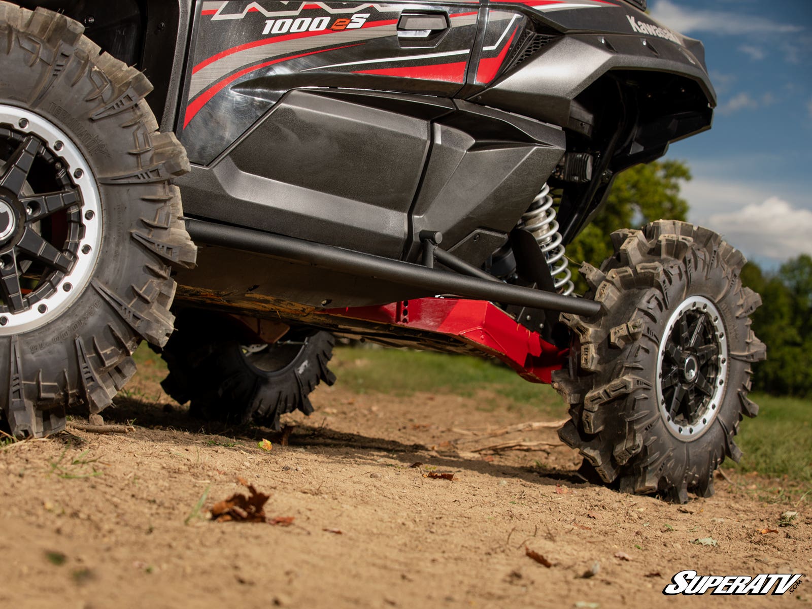 Photo of SuperATV Kawasaki Teryx KRX 1000 Tree Kickers by SuperATV - Premium Nerf Bars for UTVs / Side by Sides