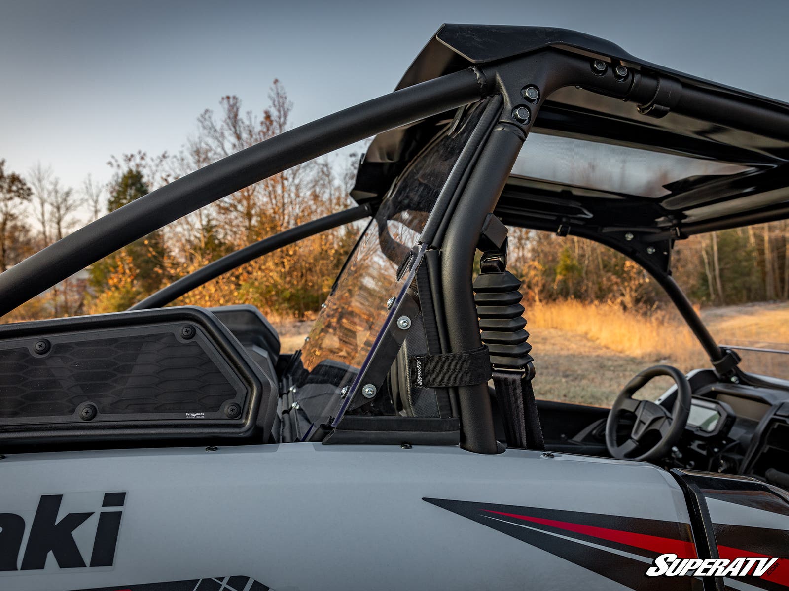 Photo of SuperATV Kawasaki Teryx KRX 1000 Rear Windshield by SuperATV - Premium Windshields for UTVs / Side by Sides
