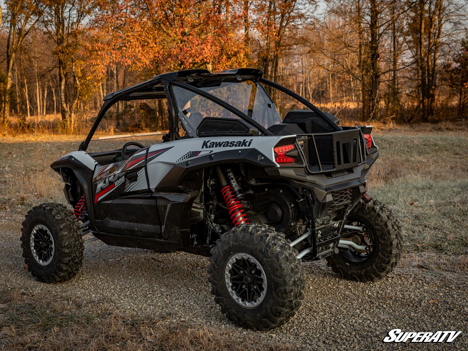 Photo of SuperATV Kawasaki Teryx KRX 1000 Rear Windshield by SuperATV - Premium Windshields for UTVs / Side by Sides