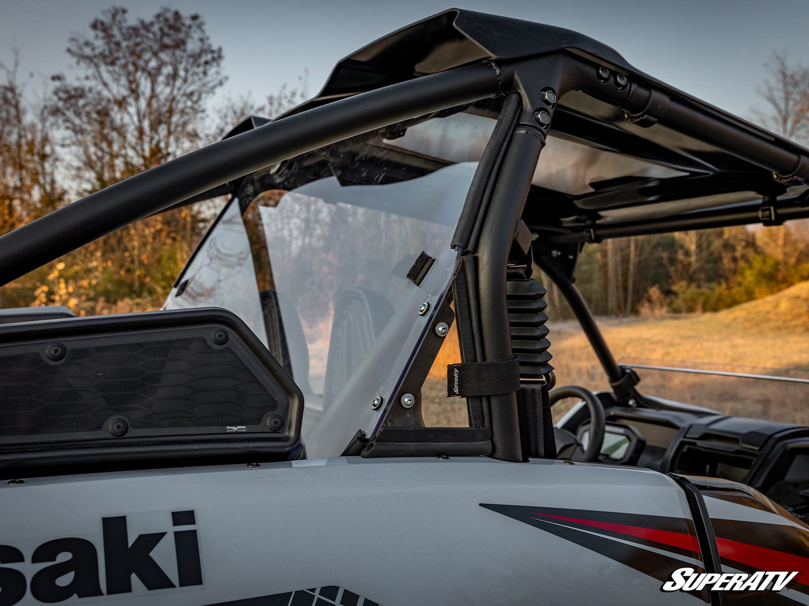 Photo of SuperATV Kawasaki Teryx KRX 1000 Rear Windshield by SuperATV - Premium Windshields for UTVs / Side by Sides