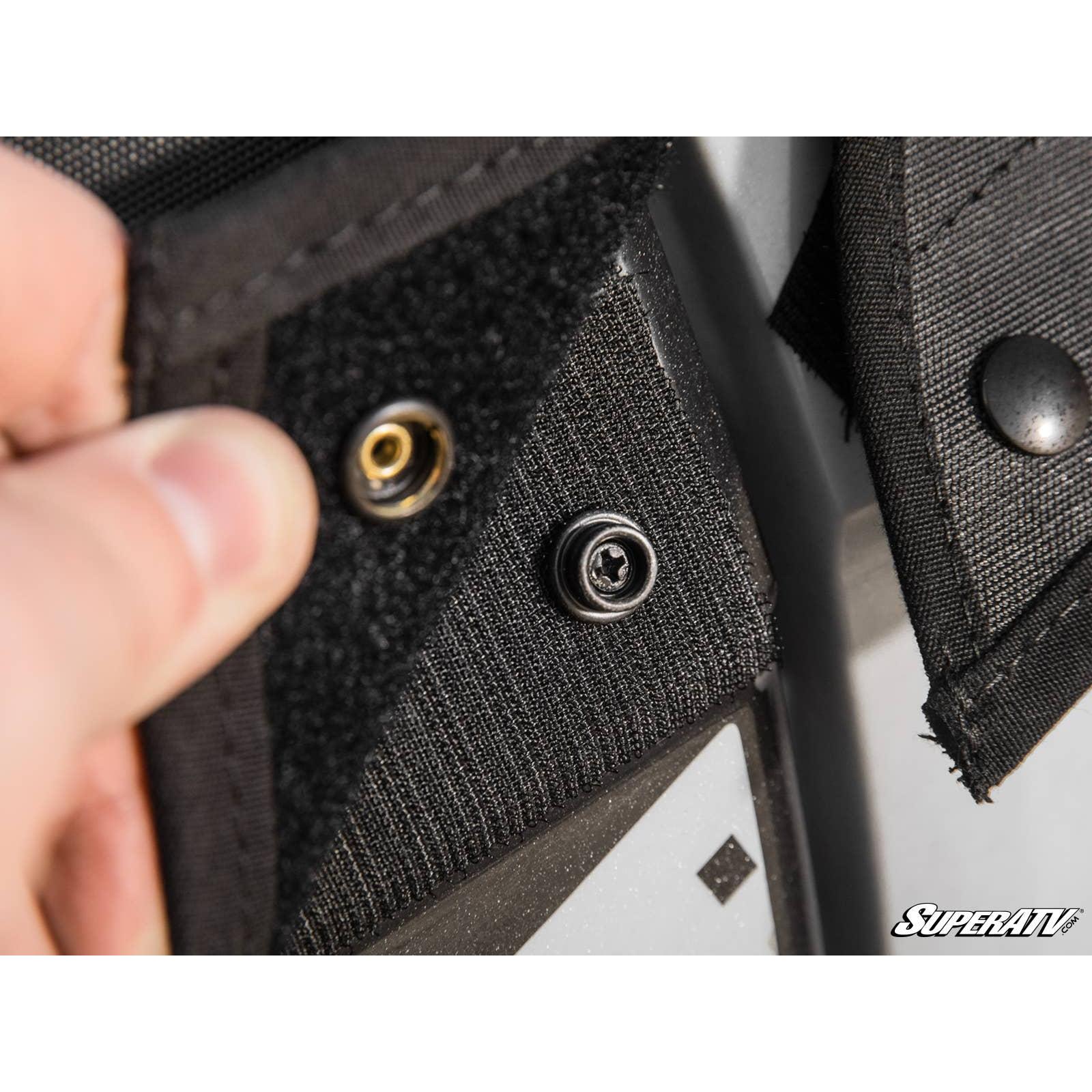Photo of Kawasaki KRX Primal Soft Cab Enclosure Upper Doors by SuperATV - Premium Cab Enclosures for UTVs / Side by Sides