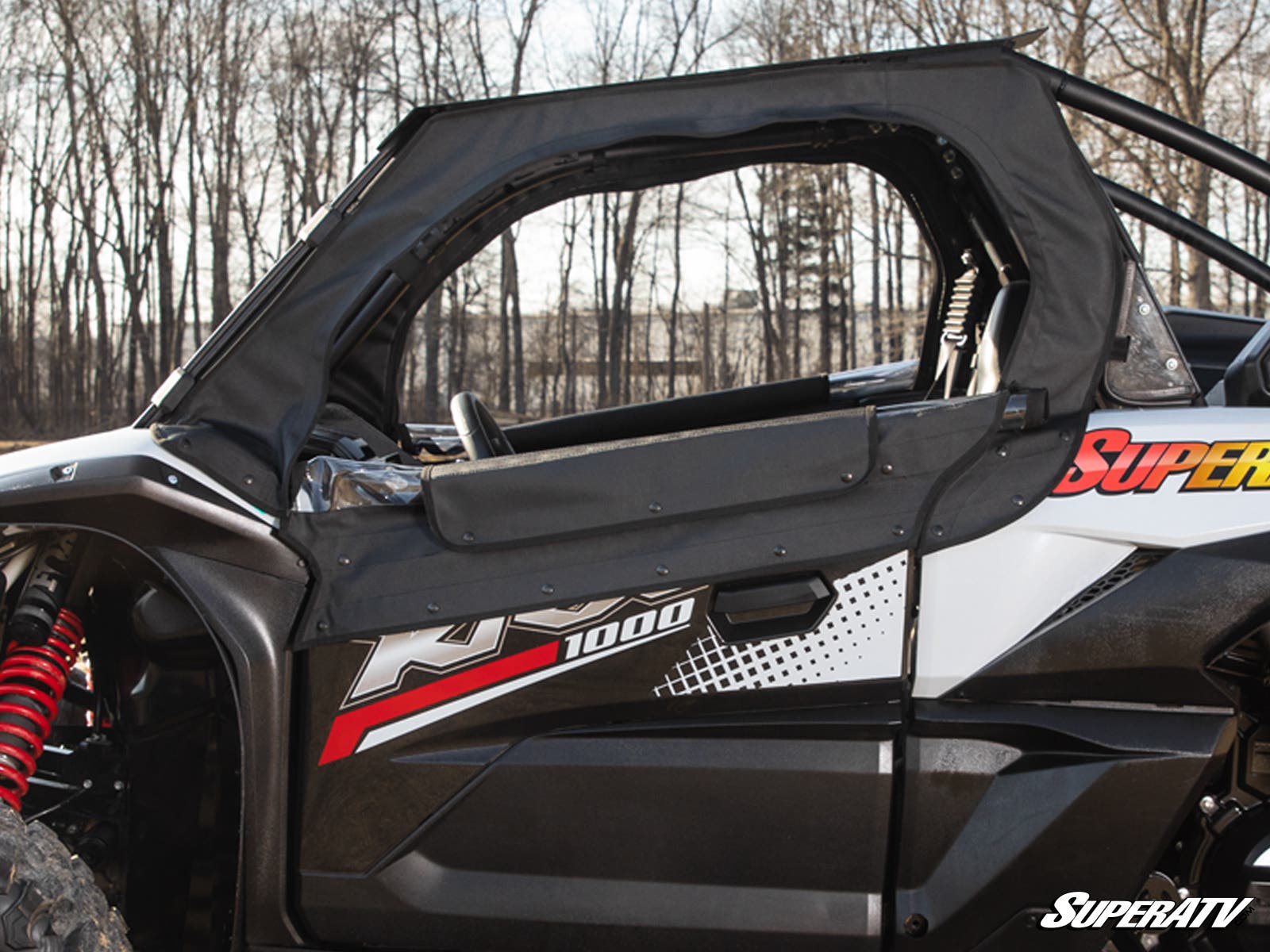 Photo of SuperATV Kawasaki Teryx KRX 1000 Primal Soft Cab Enclosure Upper Doors by SuperATV - Premium Cab Enclosures for UTVs / Side by Sides