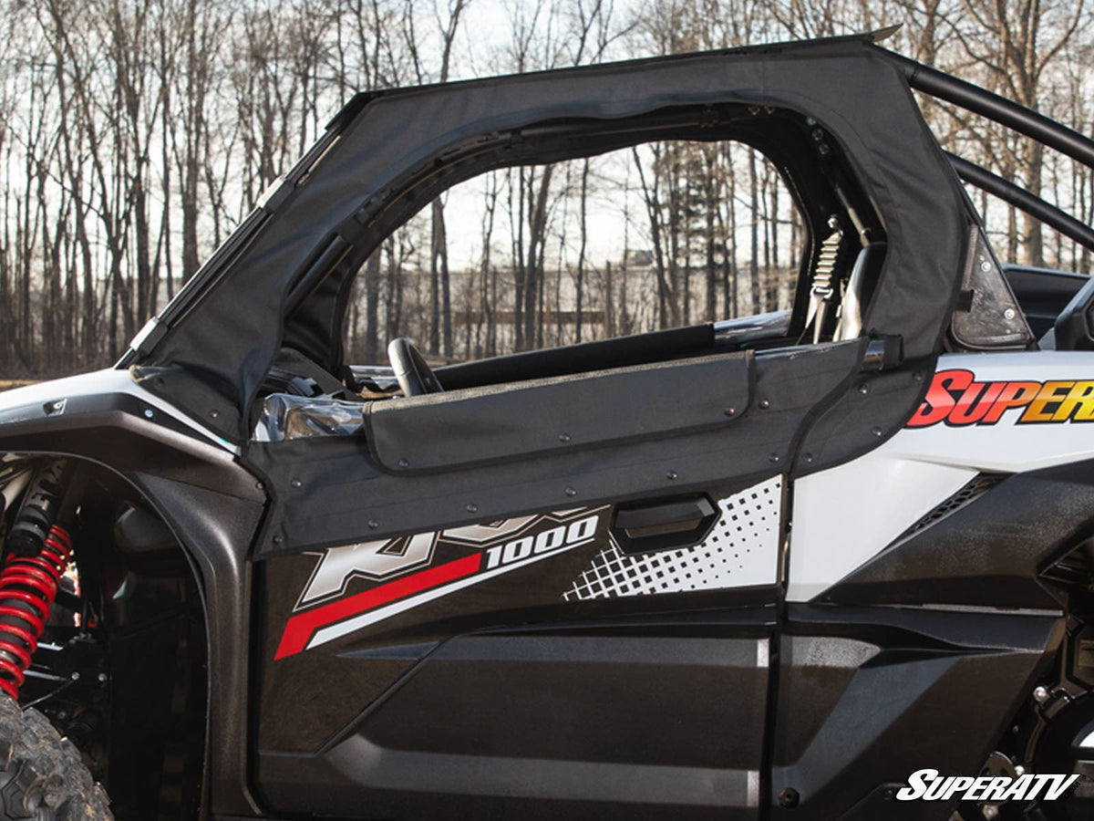 Photo of SuperATV Kawasaki Teryx KRX 1000 Primal Soft Cab Enclosure Upper Doors by SuperATV - Premium Cab Enclosures for UTVs / Side by Sides