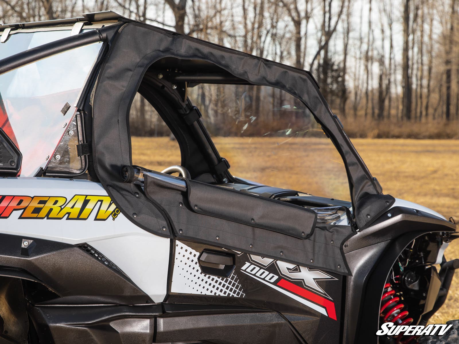 Photo of SuperATV Kawasaki Teryx KRX 1000 Primal Soft Cab Enclosure Upper Doors by SuperATV - Premium Cab Enclosures for UTVs / Side by Sides
