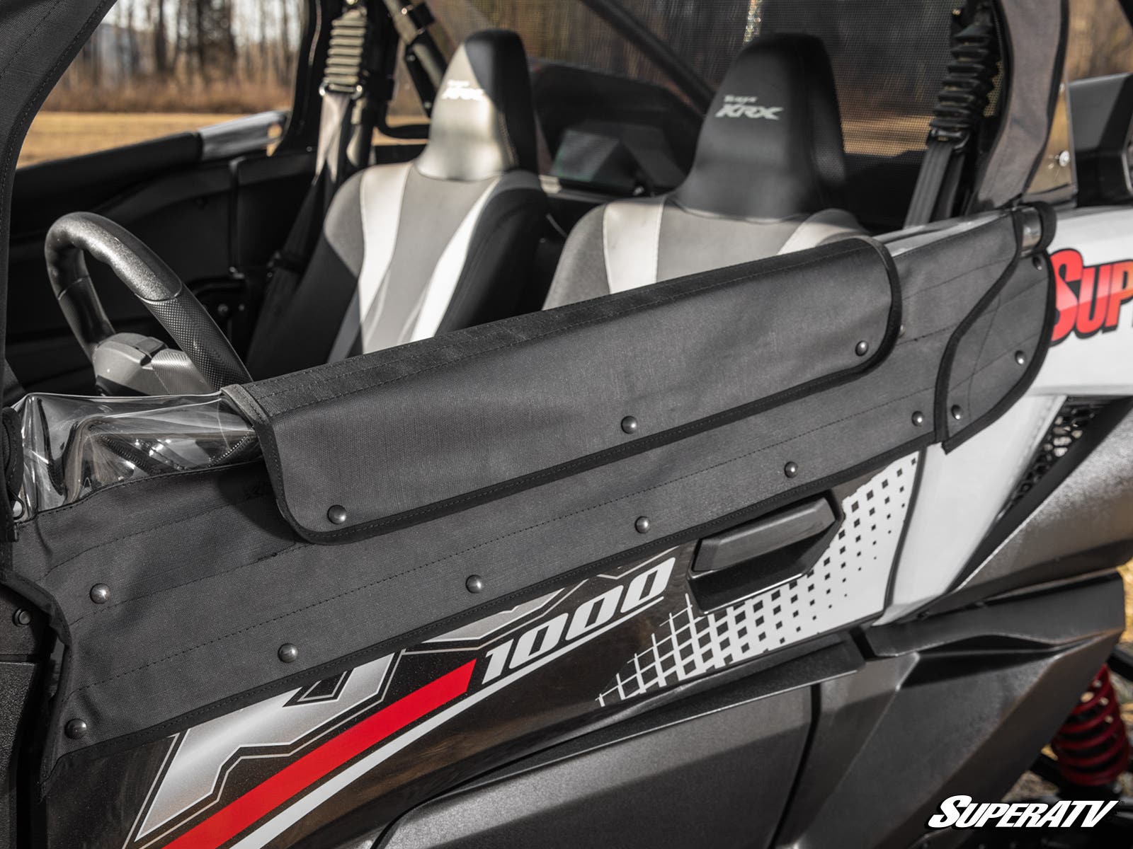 Photo of SuperATV Kawasaki Teryx KRX 1000 Primal Soft Cab Enclosure Upper Doors by SuperATV - Premium Cab Enclosures for UTVs / Side by Sides