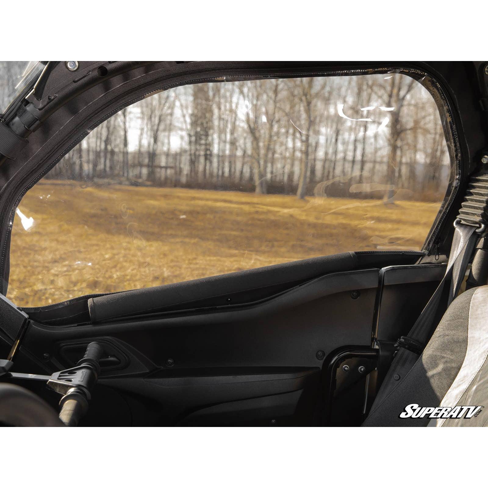 Photo of Kawasaki KRX Primal Soft Cab Enclosure Upper Doors by SuperATV - Premium Cab Enclosures for UTVs / Side by Sides
