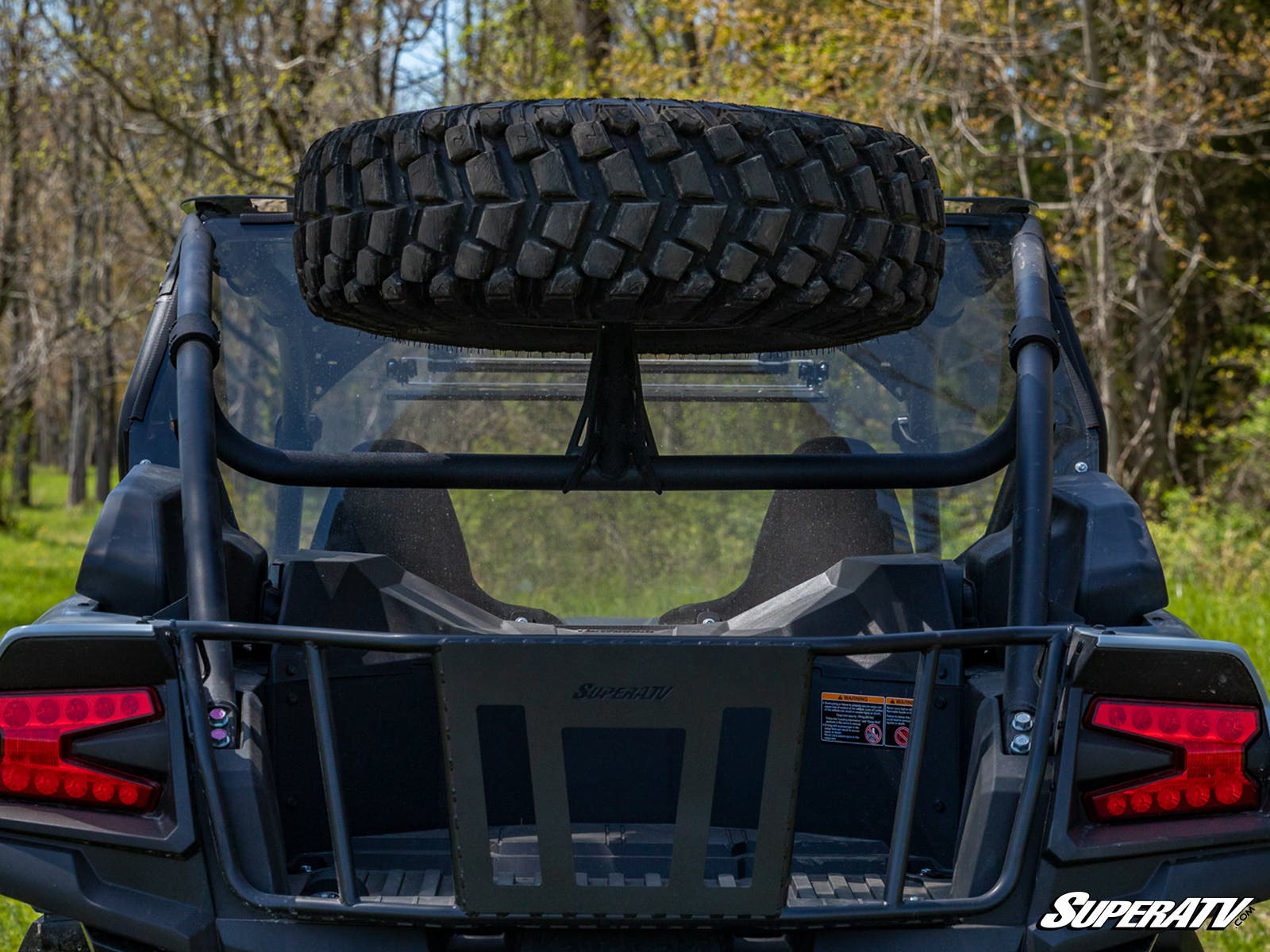 Photo of SuperATV Kawasaki Teryx KRX 1000 Spare Tire Carrier by SuperATV - Premium Mounts for UTVs / Side by Sides