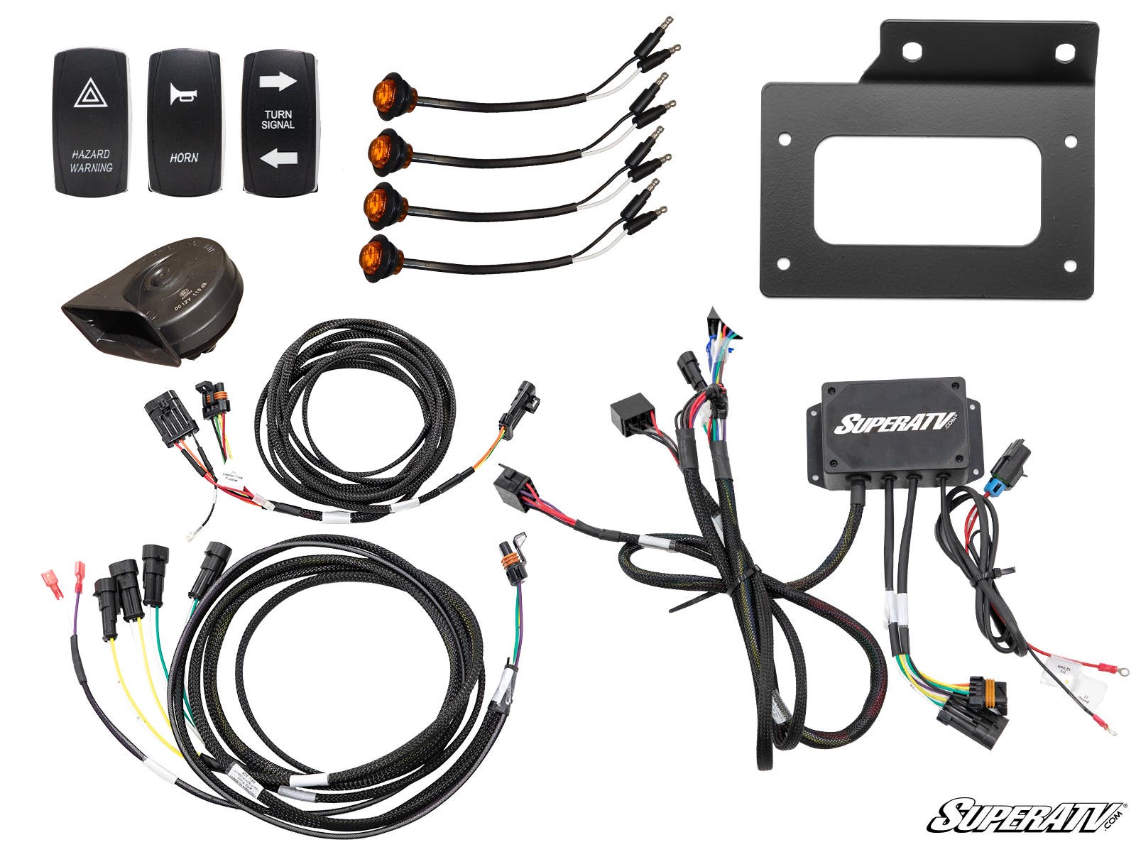 Photo of SuperATV Kawasaki Teryx KRX 1000 Deluxe Plug & Play Turn Signal Kit by SuperATV - Premium Street Legal Kits for UTVs / Side by Sides