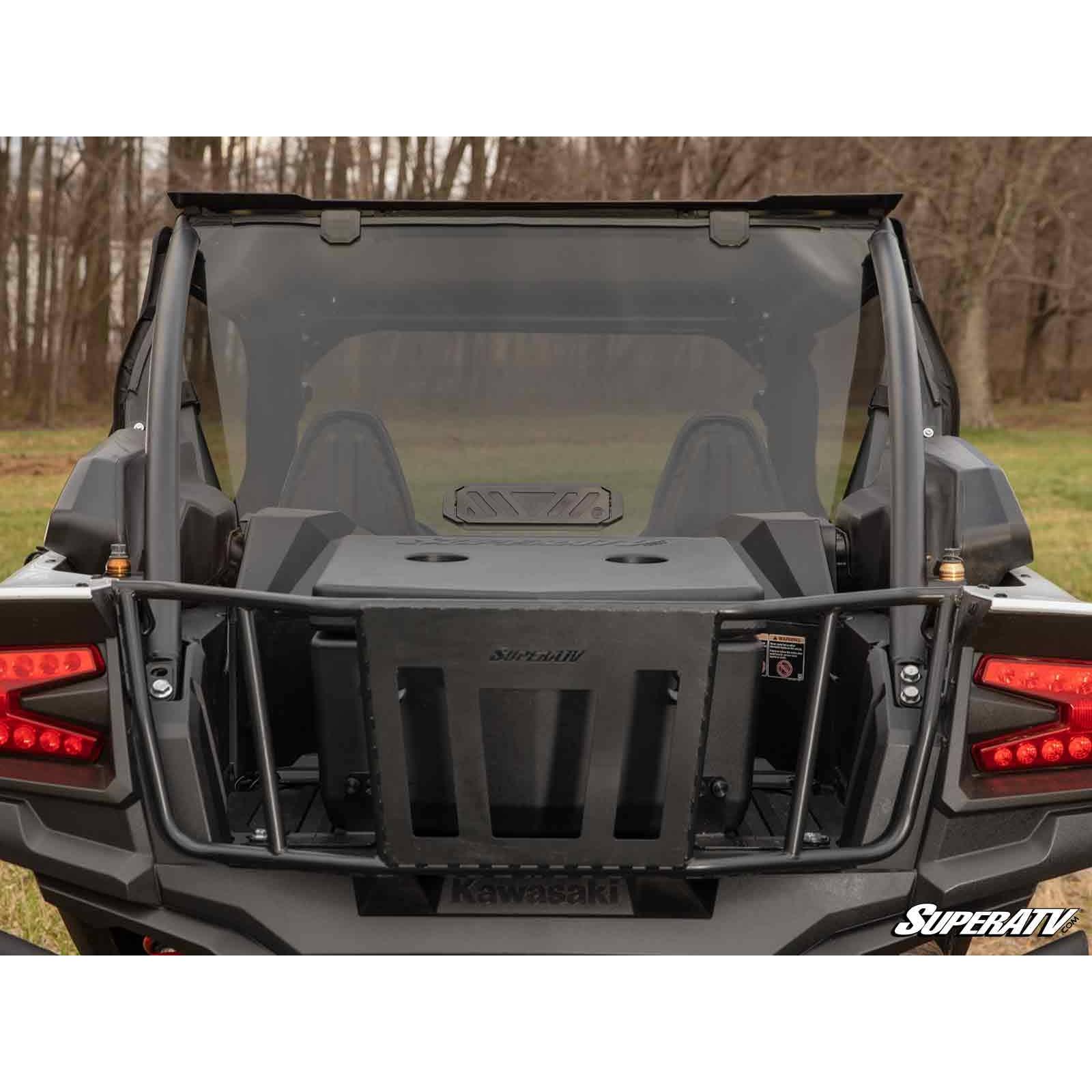 Photo of Open Box SuperATV Kawasaki KRX Rear Vented Windshield by R1 Industries - Premium Windshields for UTVs / Side by Sides