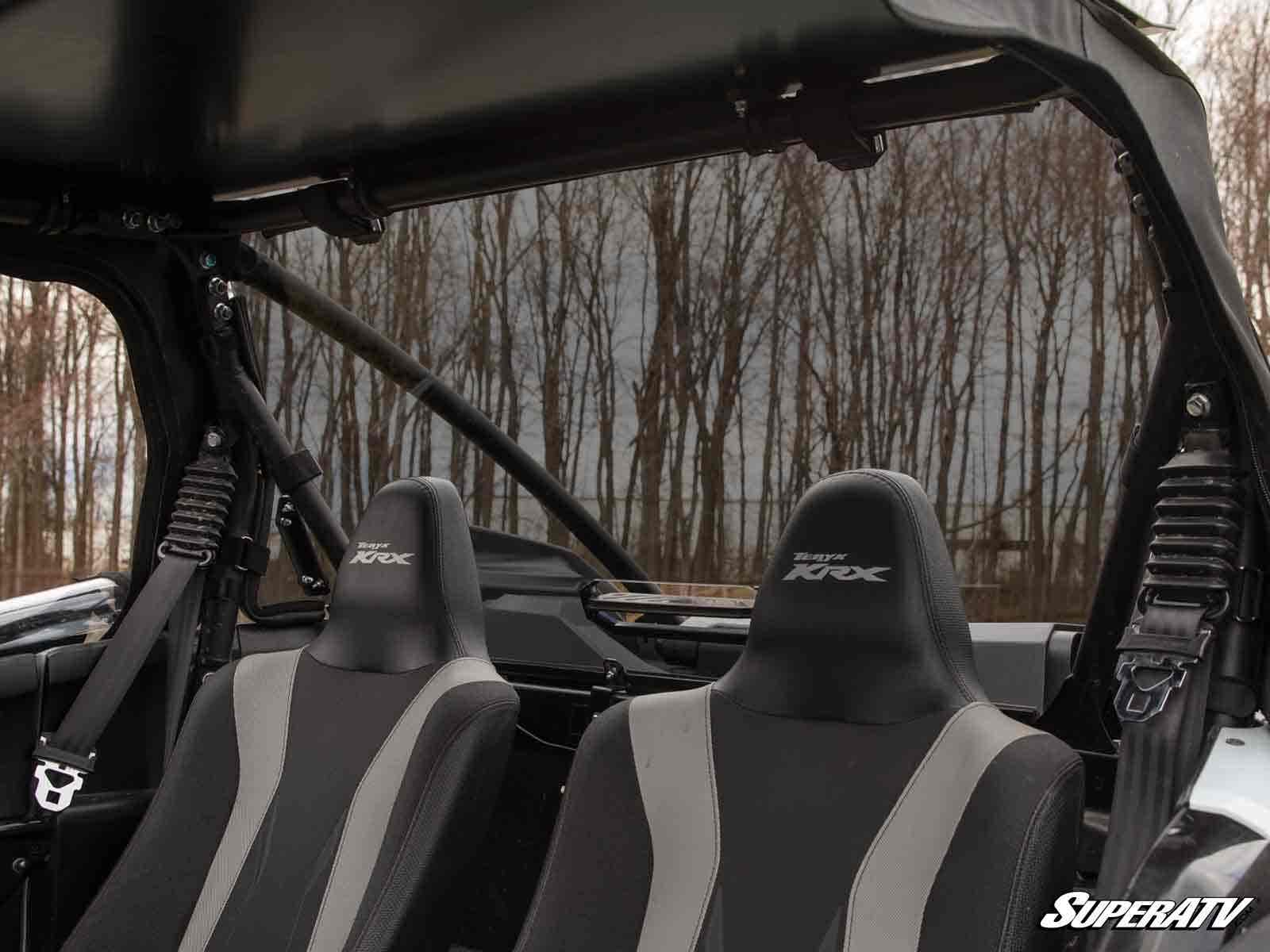 Photo of SuperATV Kawasaki Teryx KRX 1000 Rear Vented Windshield by SuperATV - Premium Windshields for UTVs / Side by Sides
