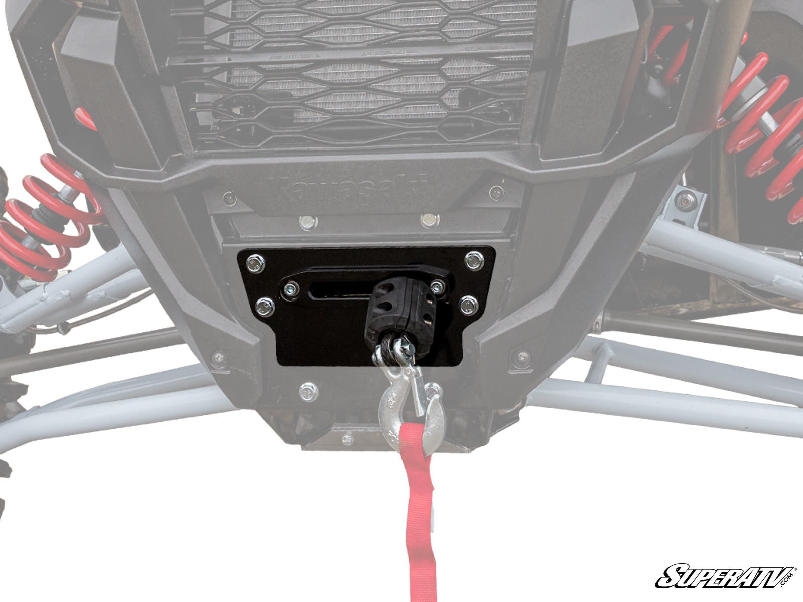 Photo of SuperATV Kawasaki Teryx KRX Winch Mounting Plate by SuperATV - Premium Winches & Winch Mounts for UTVs / Side by Sides