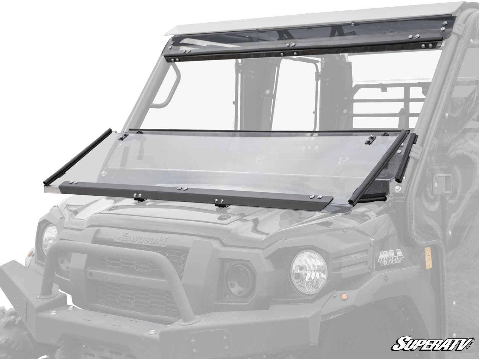 Photo of SuperATV Kawasaki Mule Pro 3-in-1 Windshield by SuperATV - Premium Windshields for UTVs / Side by Sides