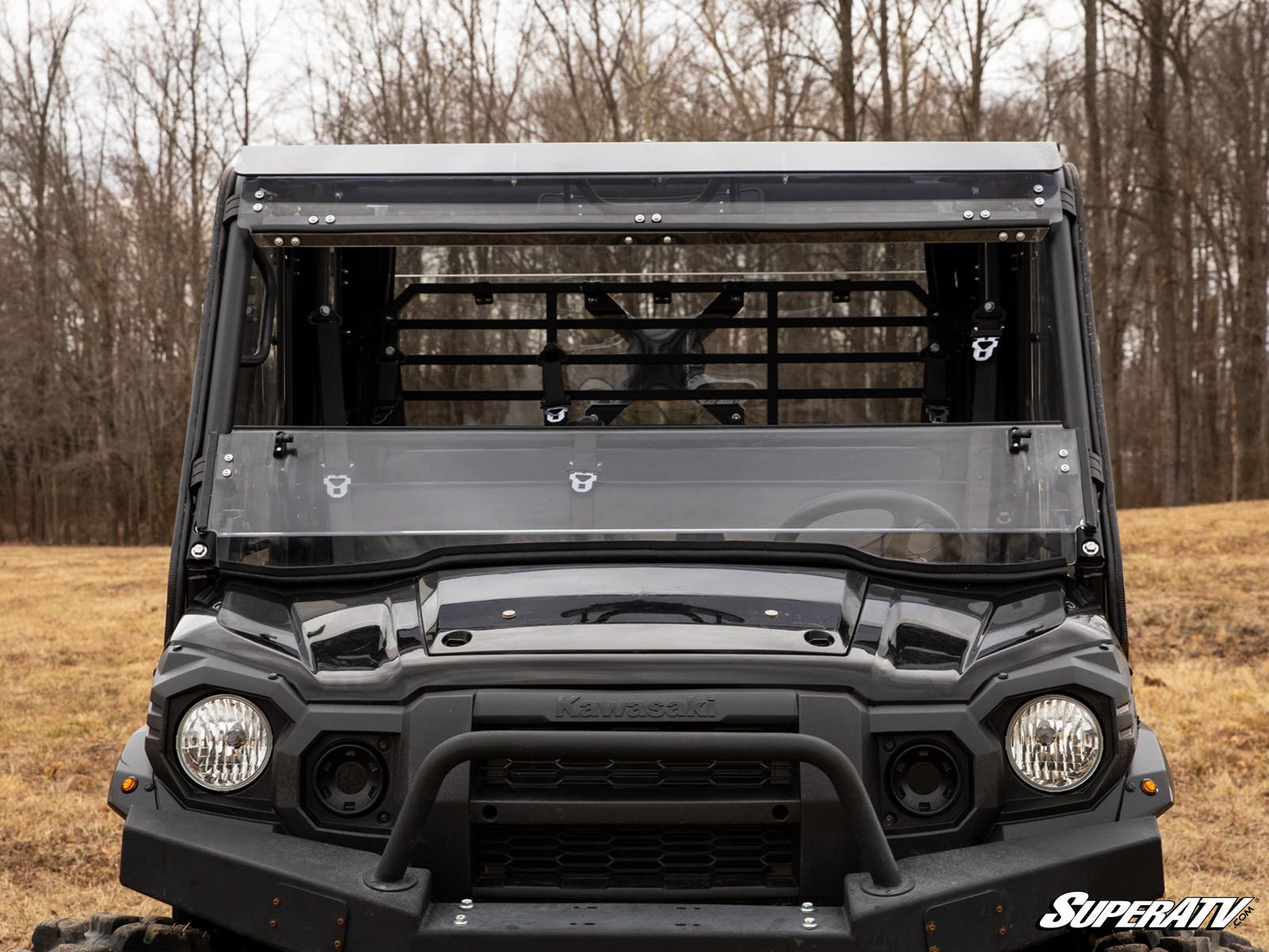 Photo of SuperATV Kawasaki Mule Pro 3-in-1 Windshield by SuperATV - Premium Windshields for UTVs / Side by Sides