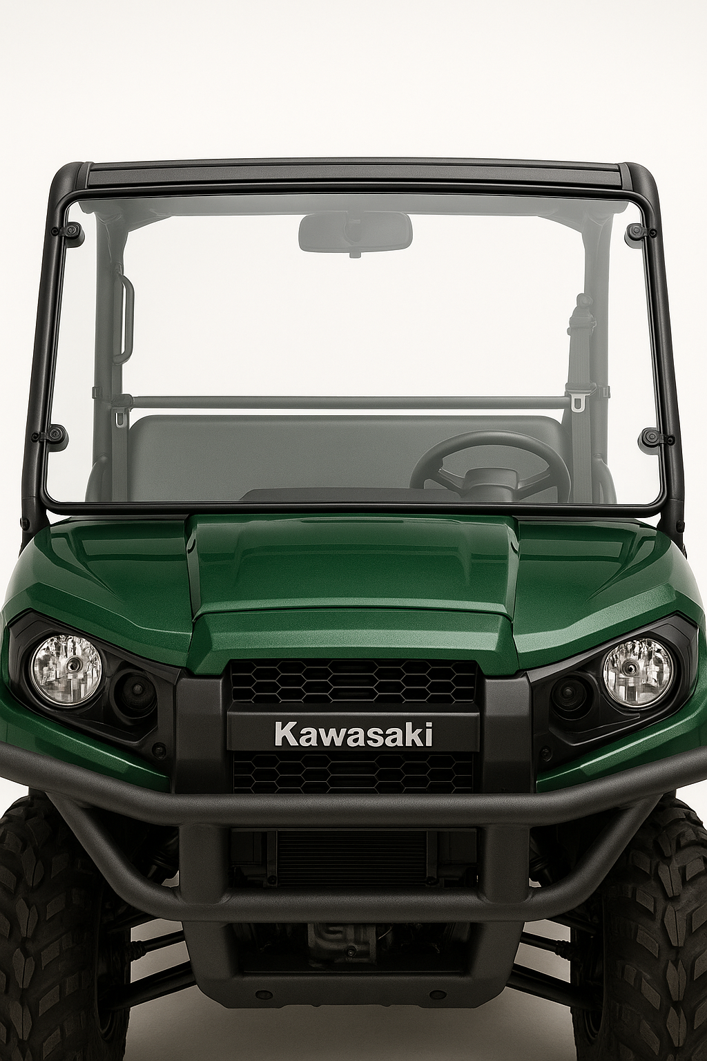 Photo of TK00342 KAWASAKI MULE FXR FULL UTV WINDSHIELD - STANDARD 3/16" by TerraRider UTV Windshields & Accessories - Premium for UTVs / Side by Sides
