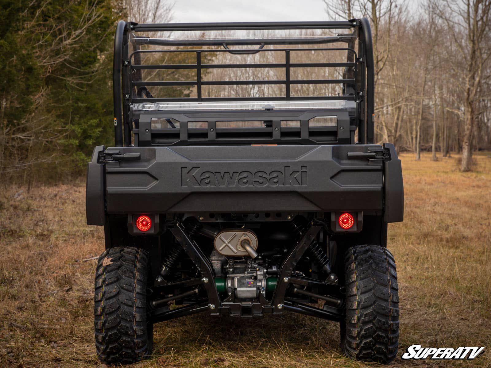 Photo of SuperATV Kawasaki Mule Pro-FX Rear Windshield by SuperATV - Premium Windshields for UTVs / Side by Sides