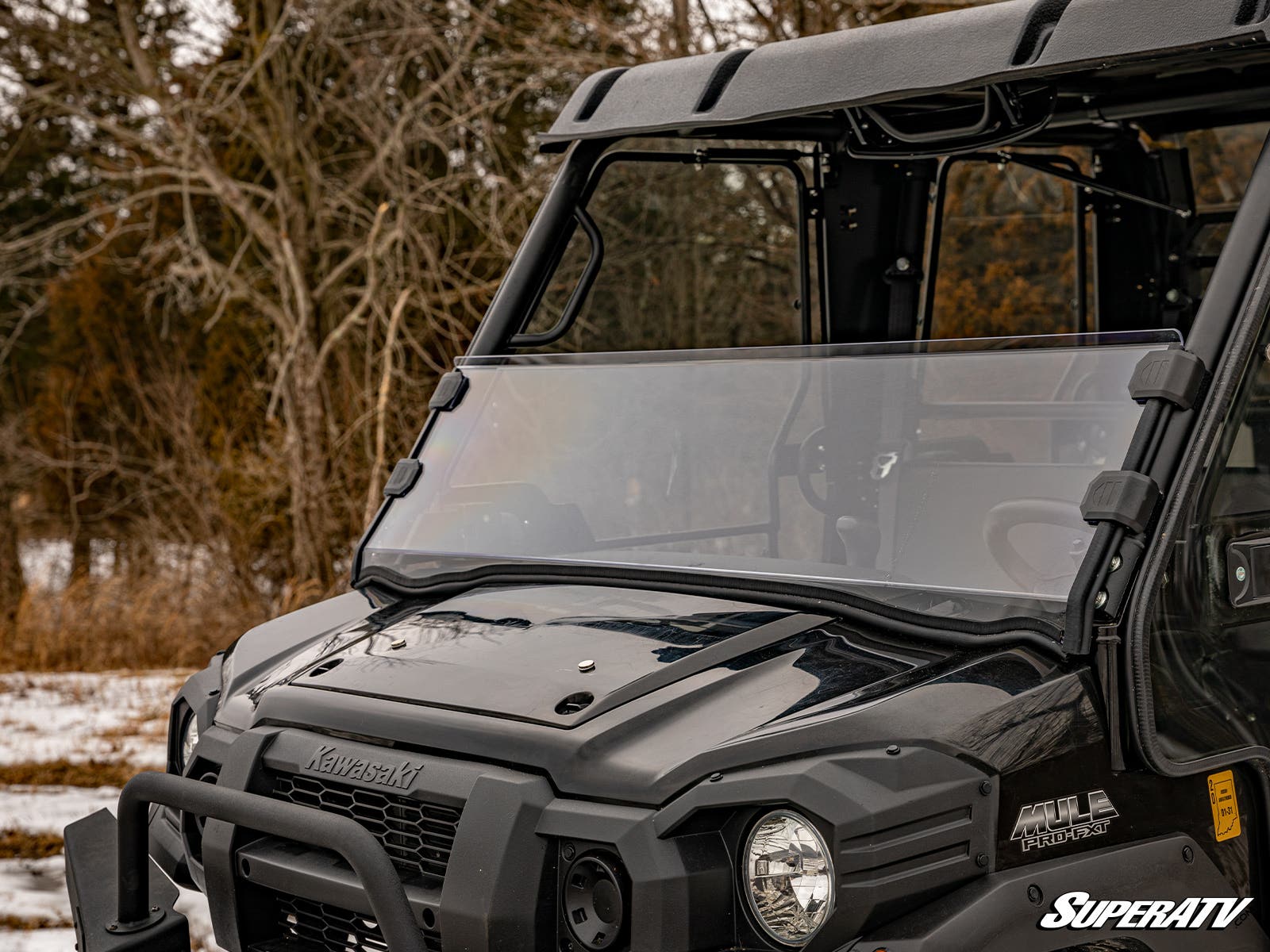 Photo of SuperATV Kawasaki Mule Pro Half Windshield by SuperATV - Premium Windshields for UTVs / Side by Sides
