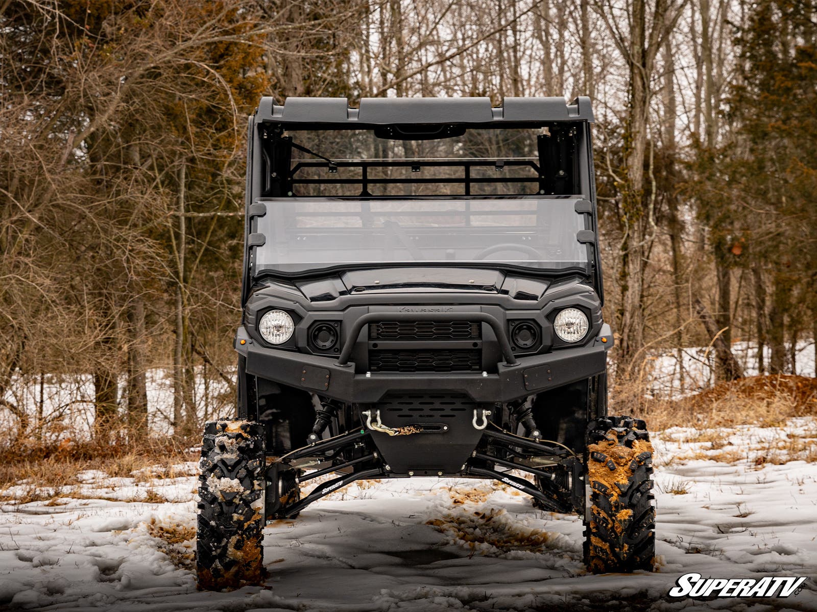 Photo of SuperATV Kawasaki Mule Pro Half Windshield by SuperATV - Premium Windshields for UTVs / Side by Sides