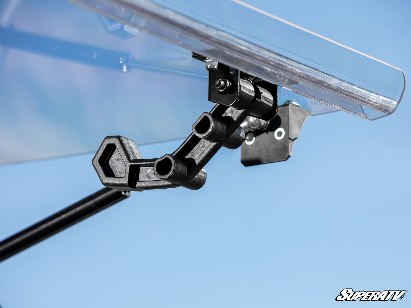Photo of SuperATV Kawasaki MULE PRO-MX Scratch-Resistant Flip Windshield by SuperATV - Premium Windshields for UTVs / Side by Sides