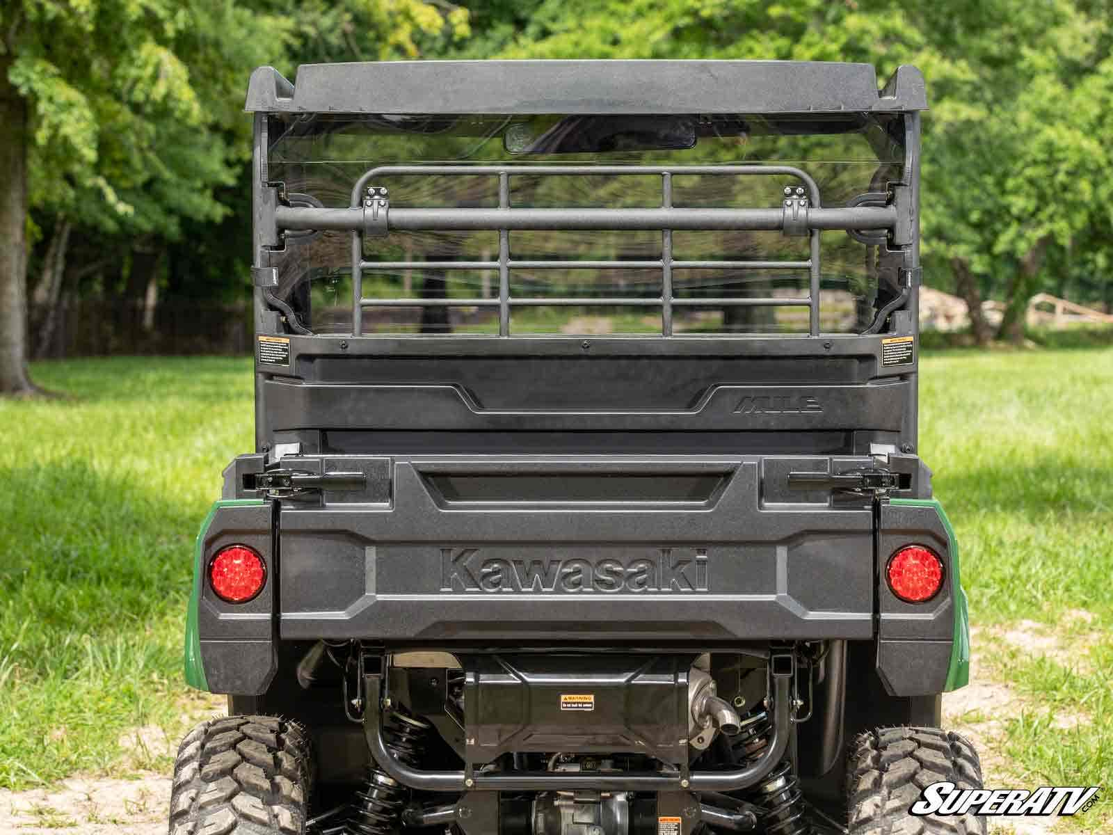 Photo of SuperATV Kawasaki Mule PRO-MX Rear Windshield by SuperATV - Premium Windshields for UTVs / Side by Sides