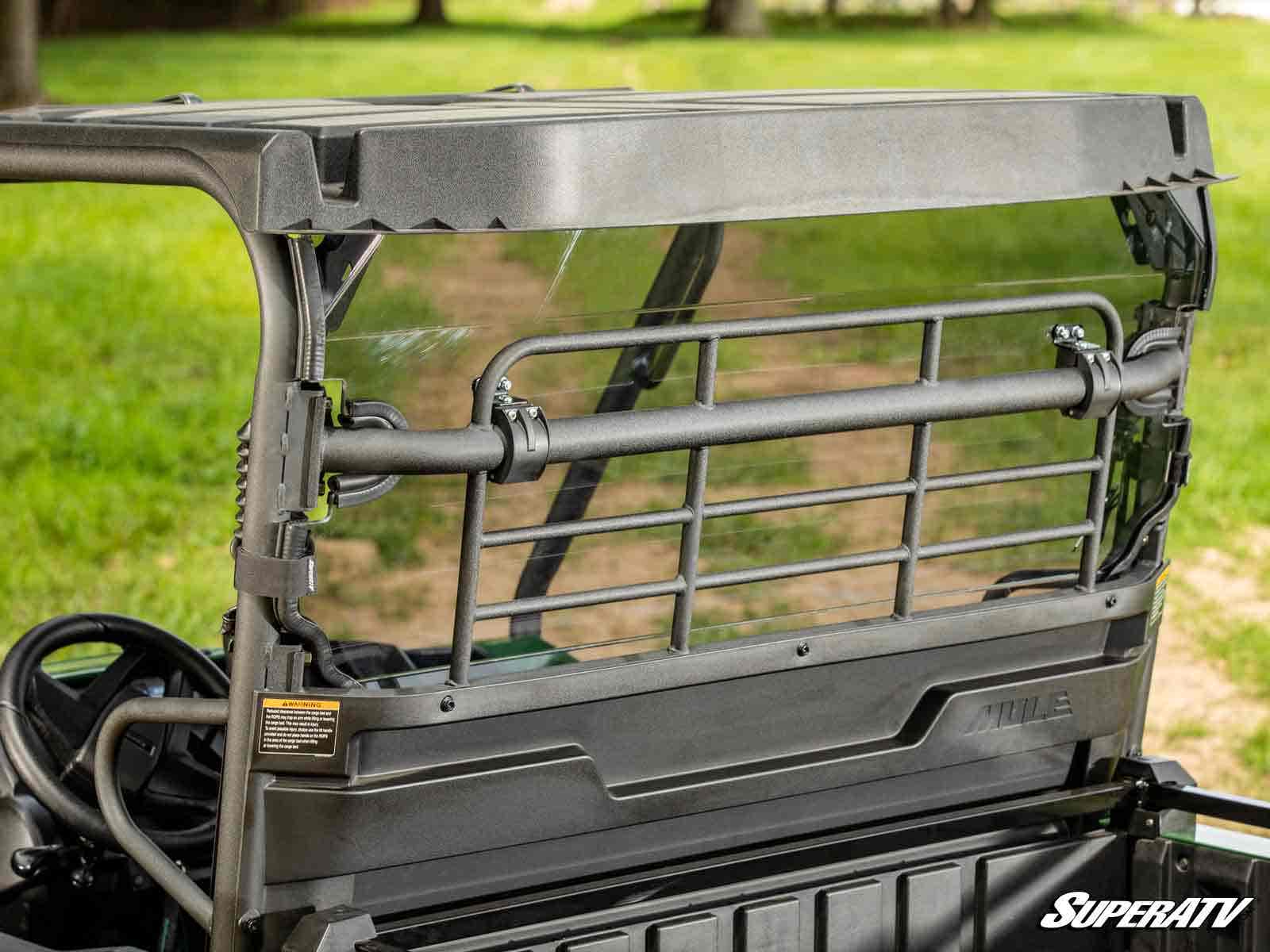 Photo of SuperATV Kawasaki Mule PRO-MX Rear Windshield by SuperATV - Premium Windshields for UTVs / Side by Sides