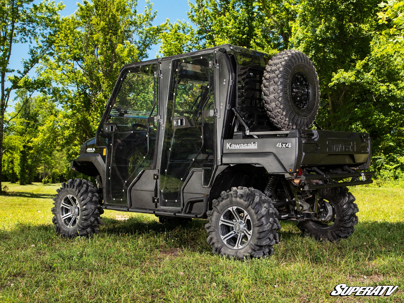 Photo of SuperATV Kawasaki Mule Pro Spare Tire Carrier by SuperATV - Premium Spare Tire Mounts for UTVs / Side by Sides