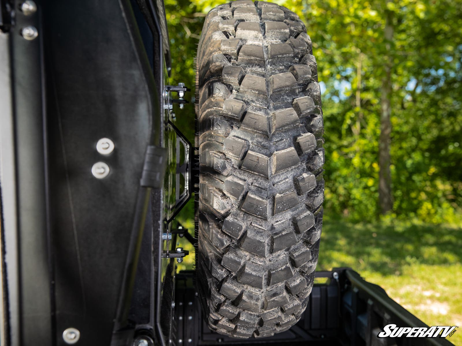 Photo of SuperATV Kawasaki Mule Pro Spare Tire Carrier by SuperATV - Premium Spare Tire Mounts for UTVs / Side by Sides