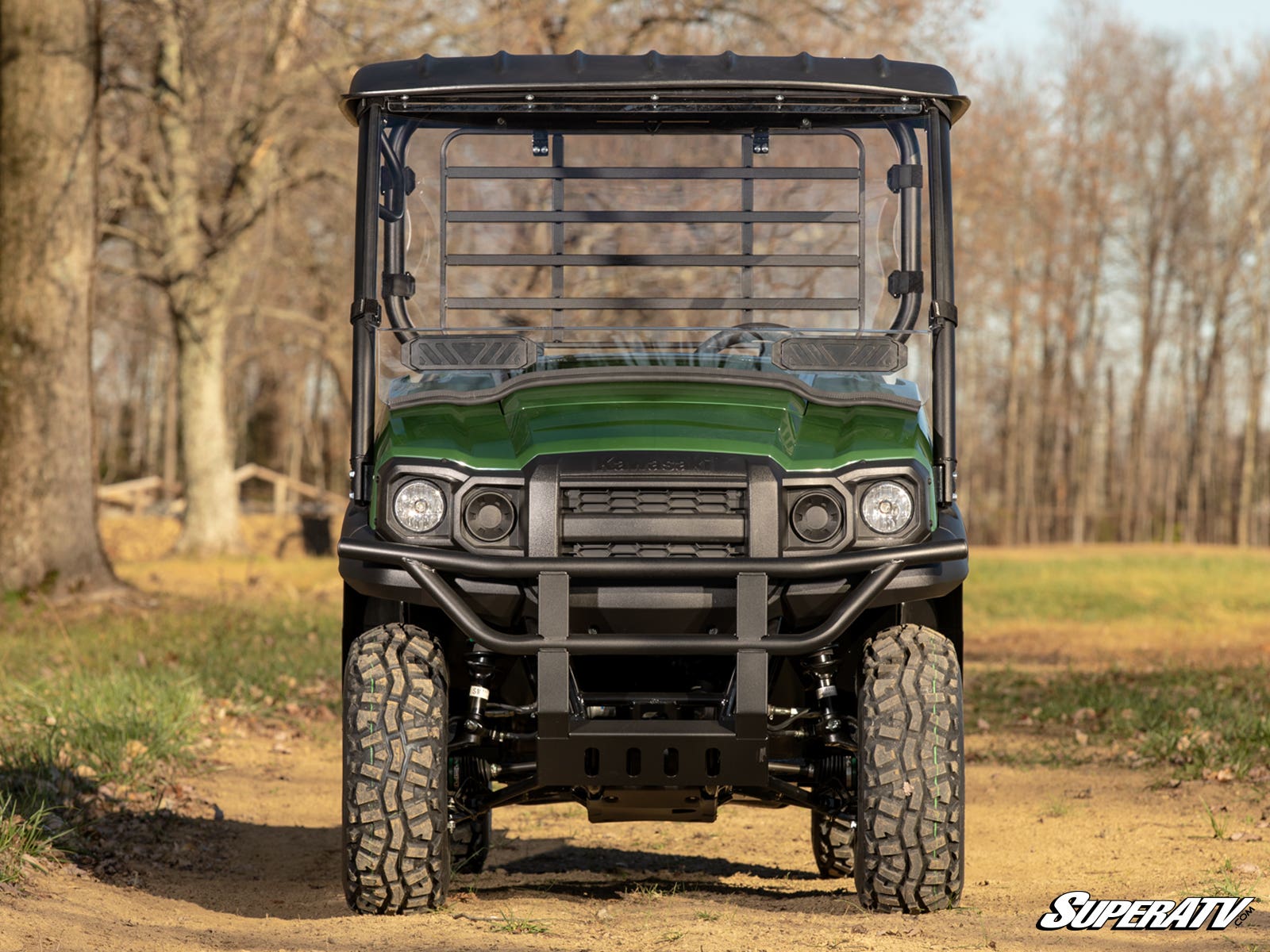 Photo of SuperATV Kawasaki Mule SX Vented Full Windshield by SuperATV - Premium Windshields for UTVs / Side by Sides