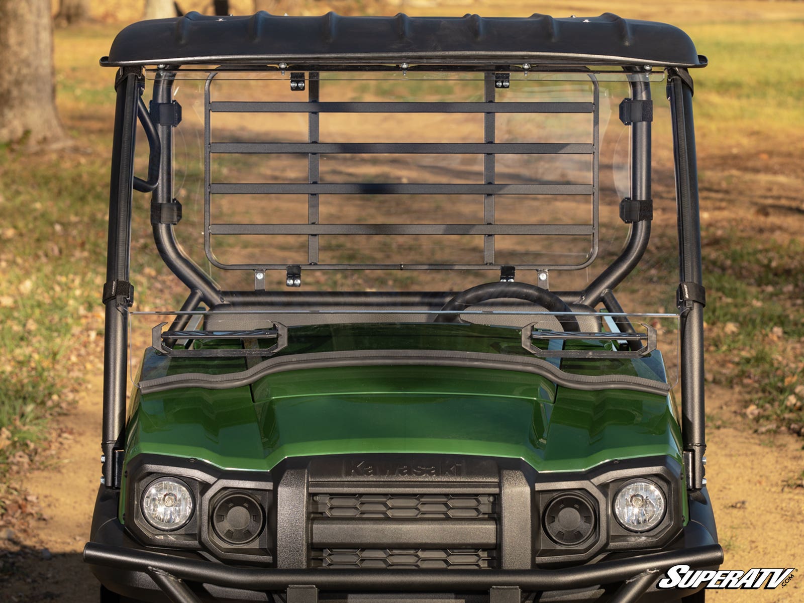 Photo of SuperATV Kawasaki Mule SX Vented Full Windshield by SuperATV - Premium Windshields for UTVs / Side by Sides