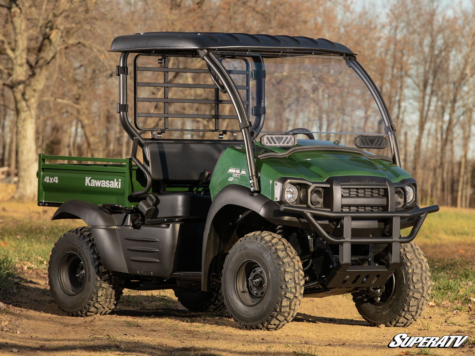 Photo of SuperATV Kawasaki Mule SX Vented Full Windshield by SuperATV - Premium Windshields for UTVs / Side by Sides