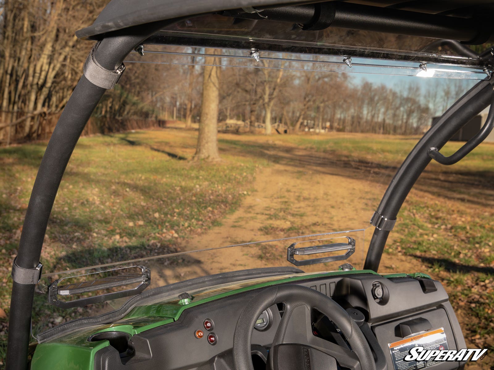 Photo of SuperATV Kawasaki Mule SX Vented Full Windshield by SuperATV - Premium Windshields for UTVs / Side by Sides