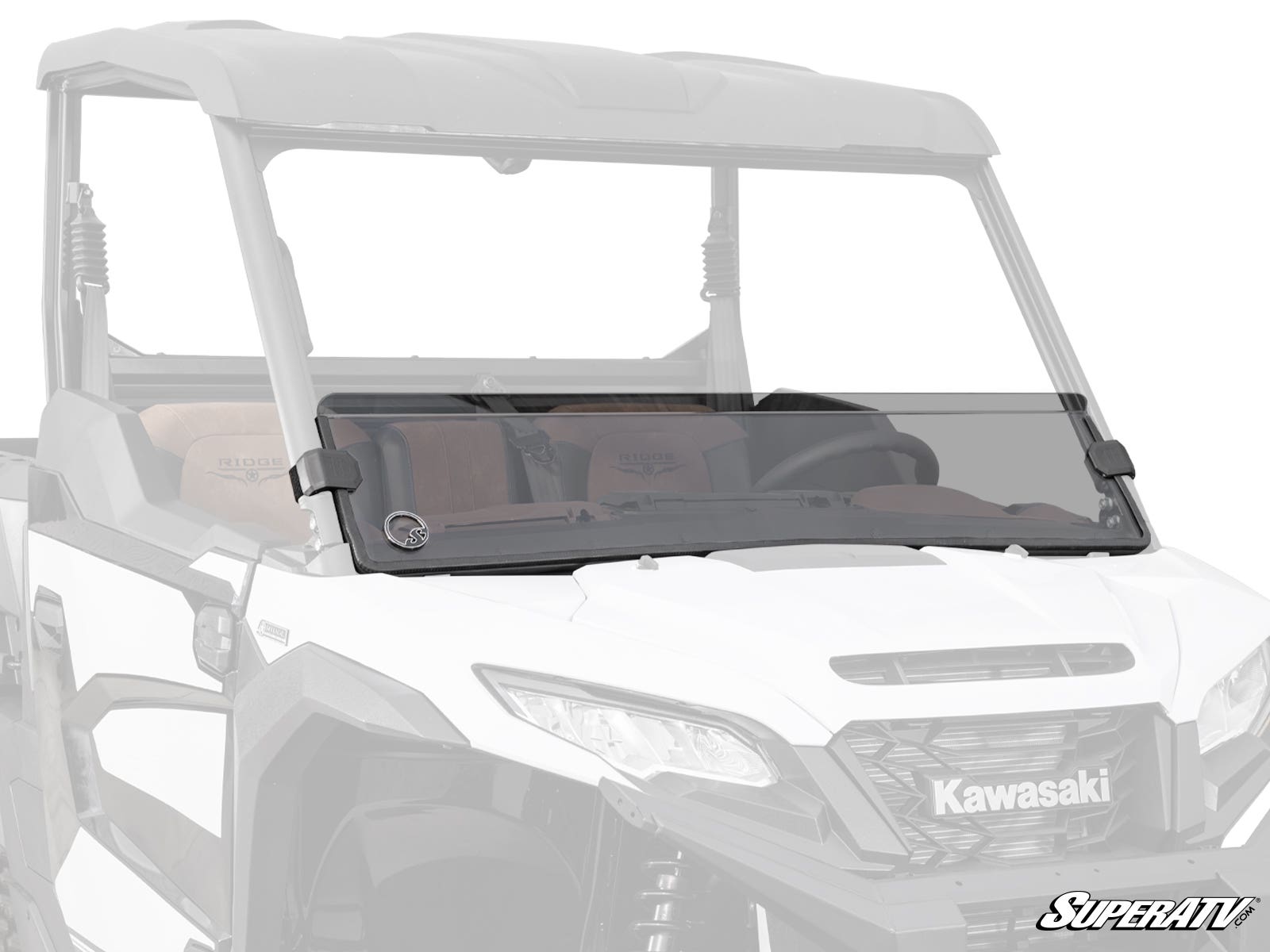 Photo of SuperATV Kawasaki Ridge Half Windshield by SuperATV - Premium Windshields for UTVs / Side by Sides