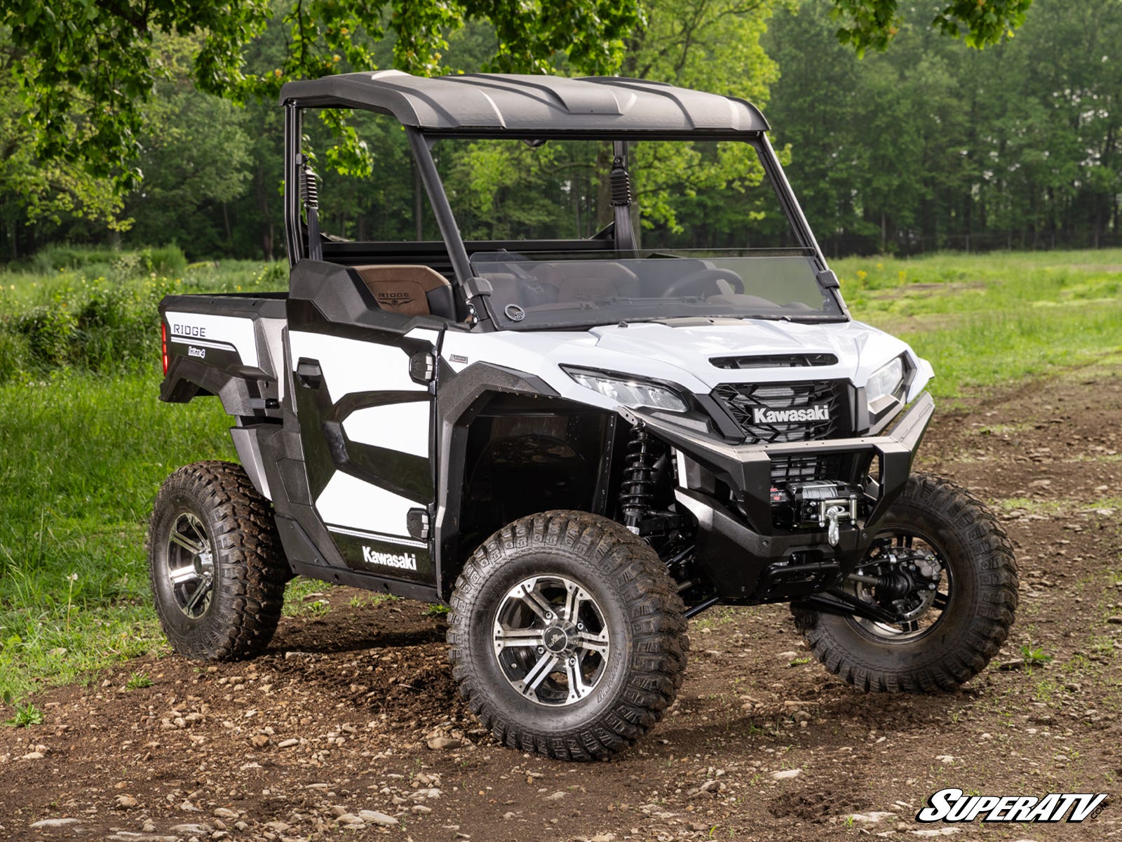Photo of SuperATV Kawasaki Ridge Half Windshield by SuperATV - Premium Windshields for UTVs / Side by Sides