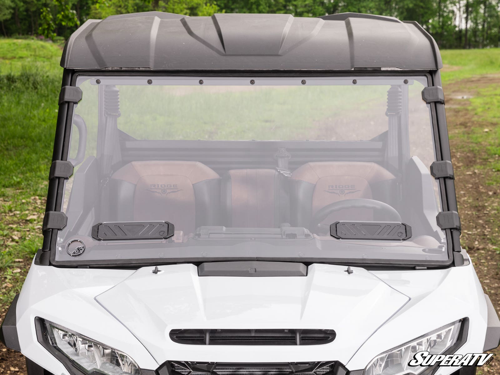 Photo of SuperATV Kawasaki Ridge Scratch-Resistant Vented Full Windshield by SuperATV - Premium Windshields for UTVs / Side by Sides
