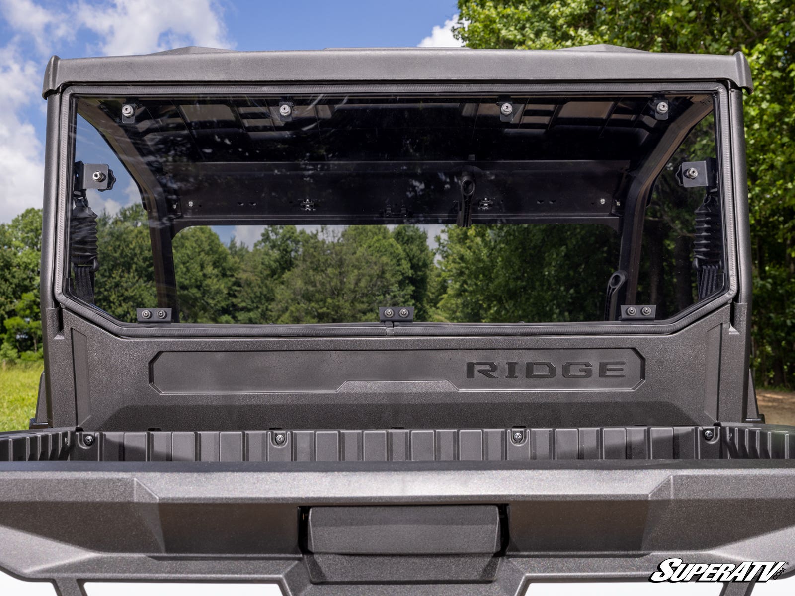 Photo of SuperATV Kawasaki Ridge Rear Windshield by SuperATV - Premium Windshields for UTVs / Side by Sides