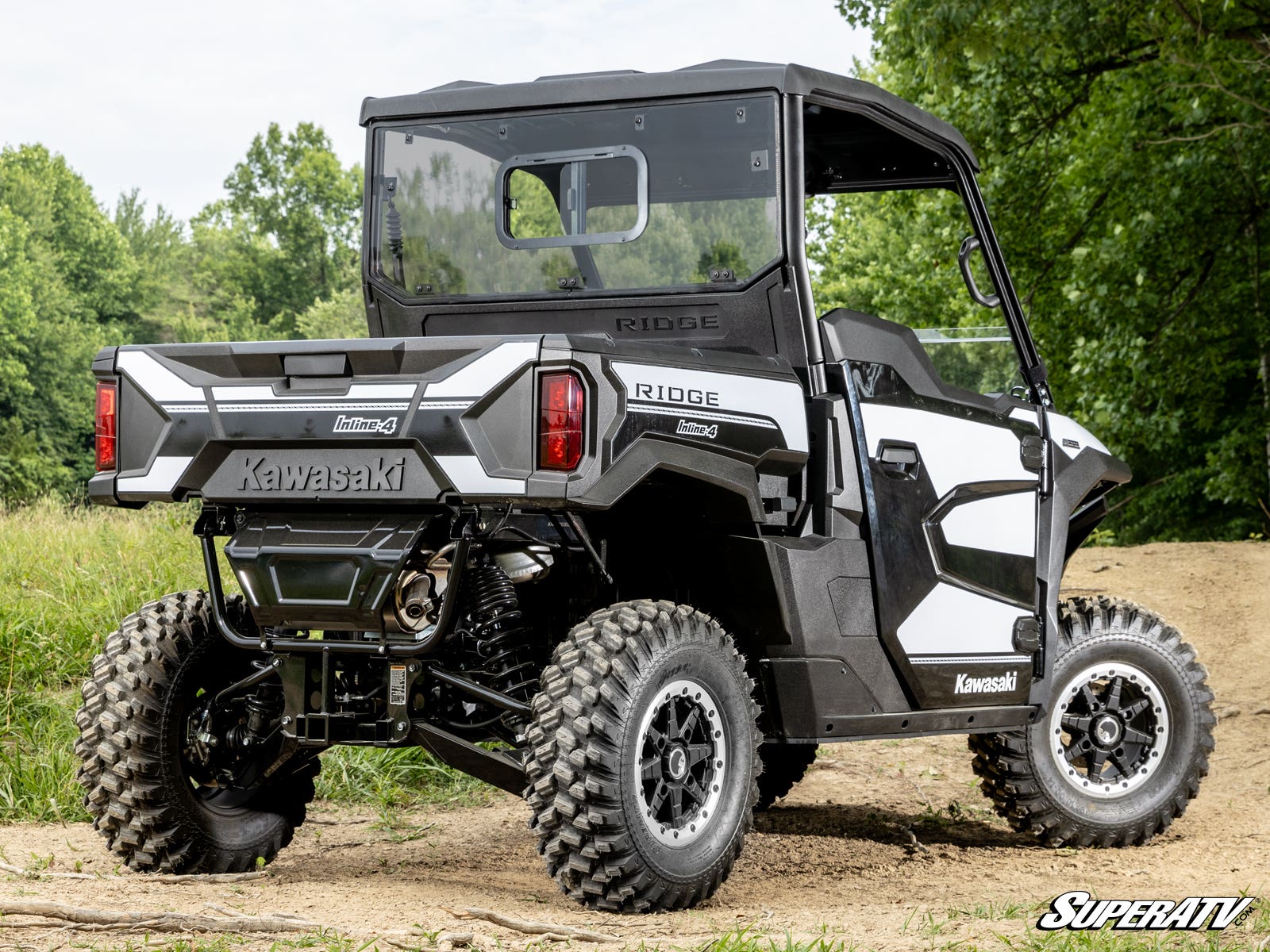 Photo of SuperATV Kawasaki Ridge Sliding Rear Windshield by SuperATV - Premium Windshields for UTVs / Side by Sides