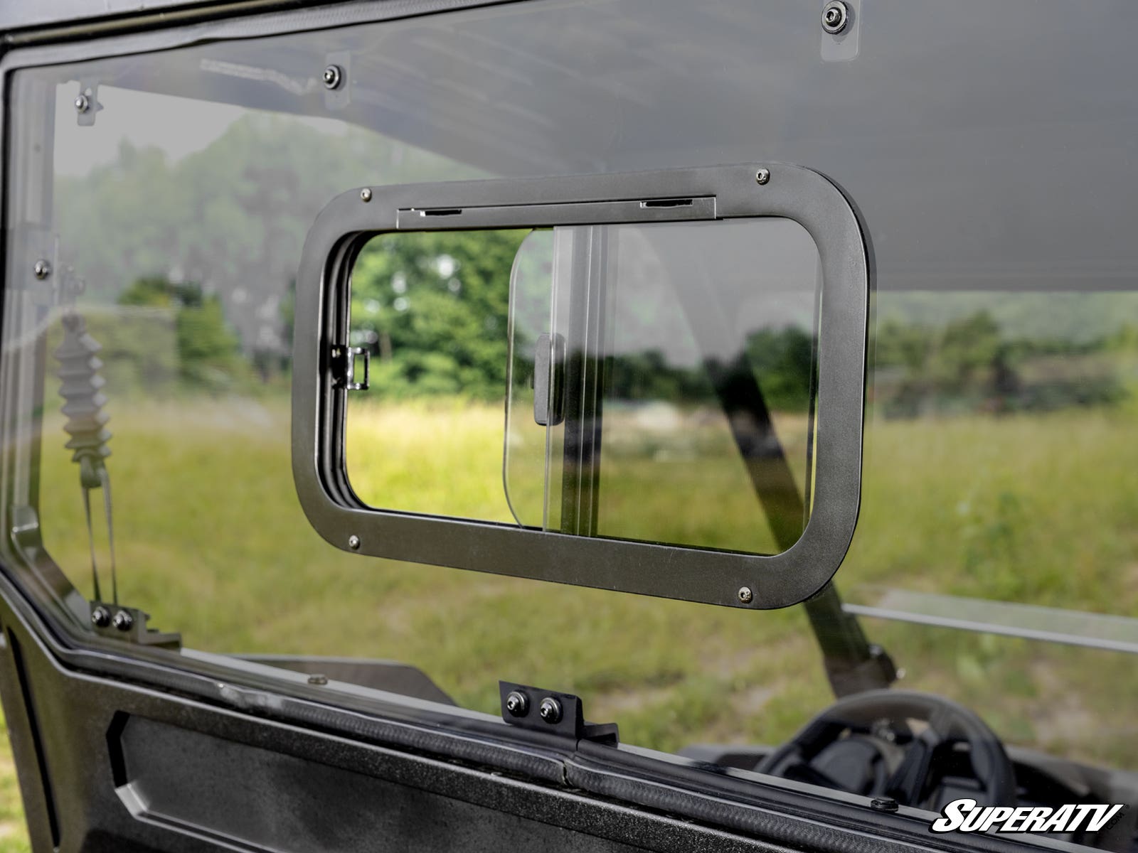 Photo of SuperATV Kawasaki Ridge Sliding Rear Windshield by SuperATV - Premium Windshields for UTVs / Side by Sides