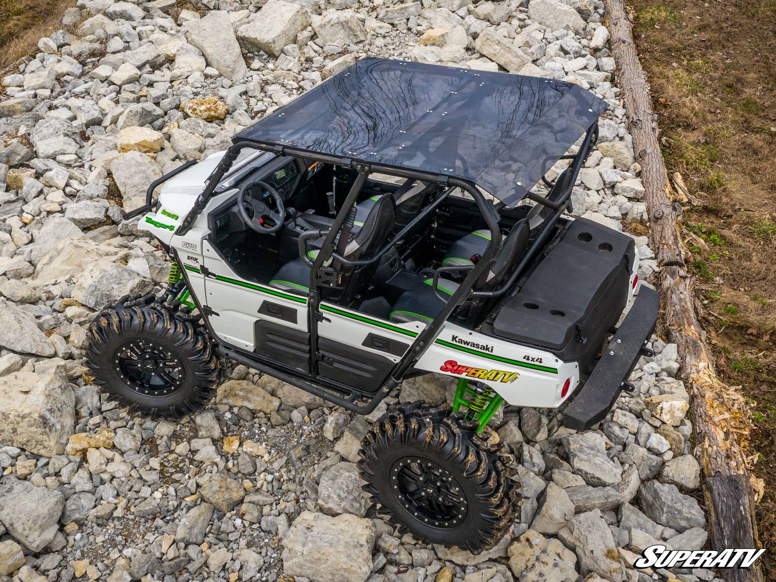 Photo of SuperATV Kawasaki Teryx 4 Tinted Roof by SuperATV - Premium Roofs for UTVs / Side by Sides