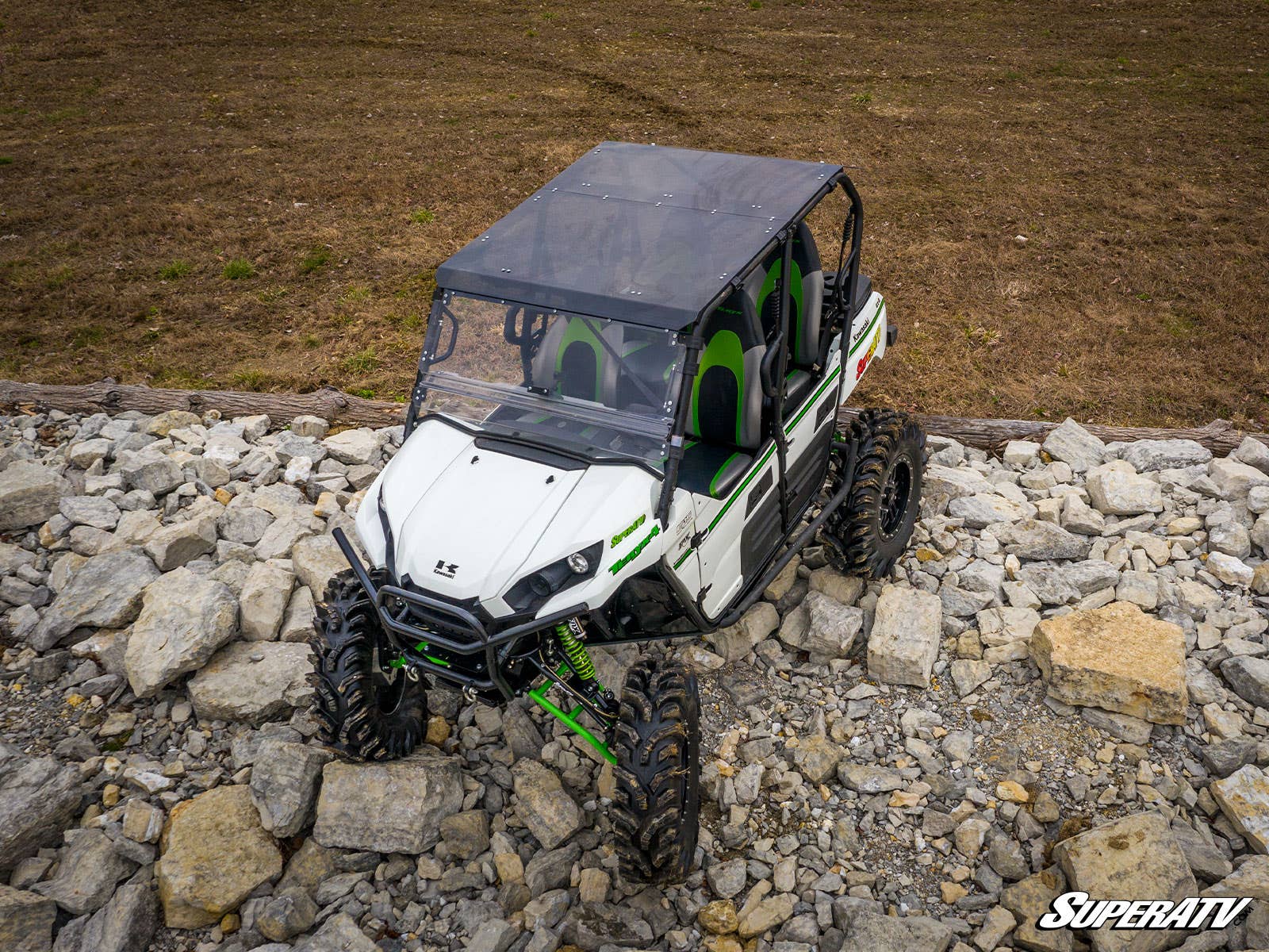 Photo of SuperATV Kawasaki Teryx 4 Tinted Roof by SuperATV - Premium Roofs for UTVs / Side by Sides