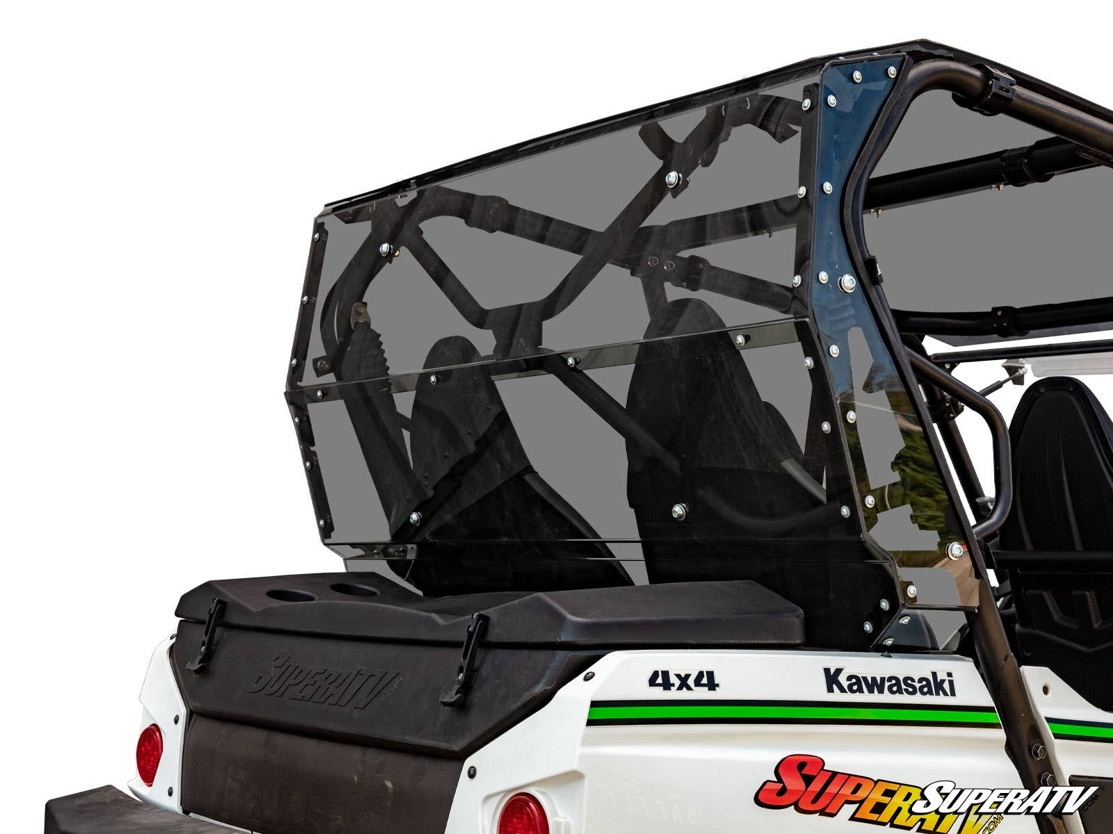 Photo of SuperATV Kawasaki Teryx 4 S Rear Windshield by SuperATV - Premium Windshields for UTVs / Side by Sides