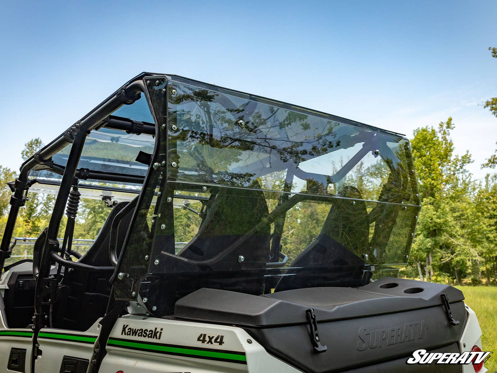Photo of SuperATV Kawasaki Teryx 4 S Rear Windshield by SuperATV - Premium Windshields for UTVs / Side by Sides