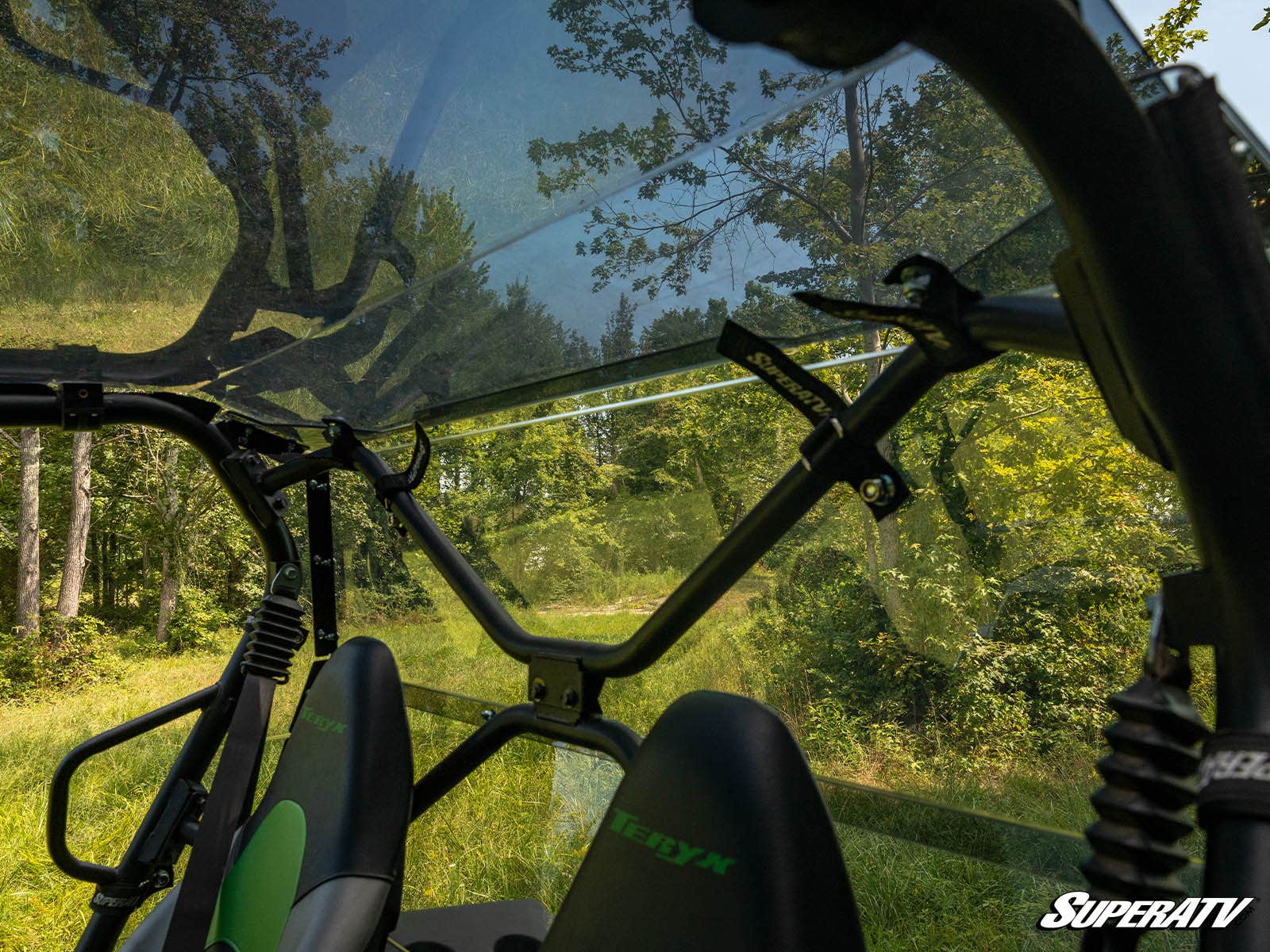 Photo of SuperATV Kawasaki Teryx 4 S Rear Windshield by SuperATV - Premium Windshields for UTVs / Side by Sides