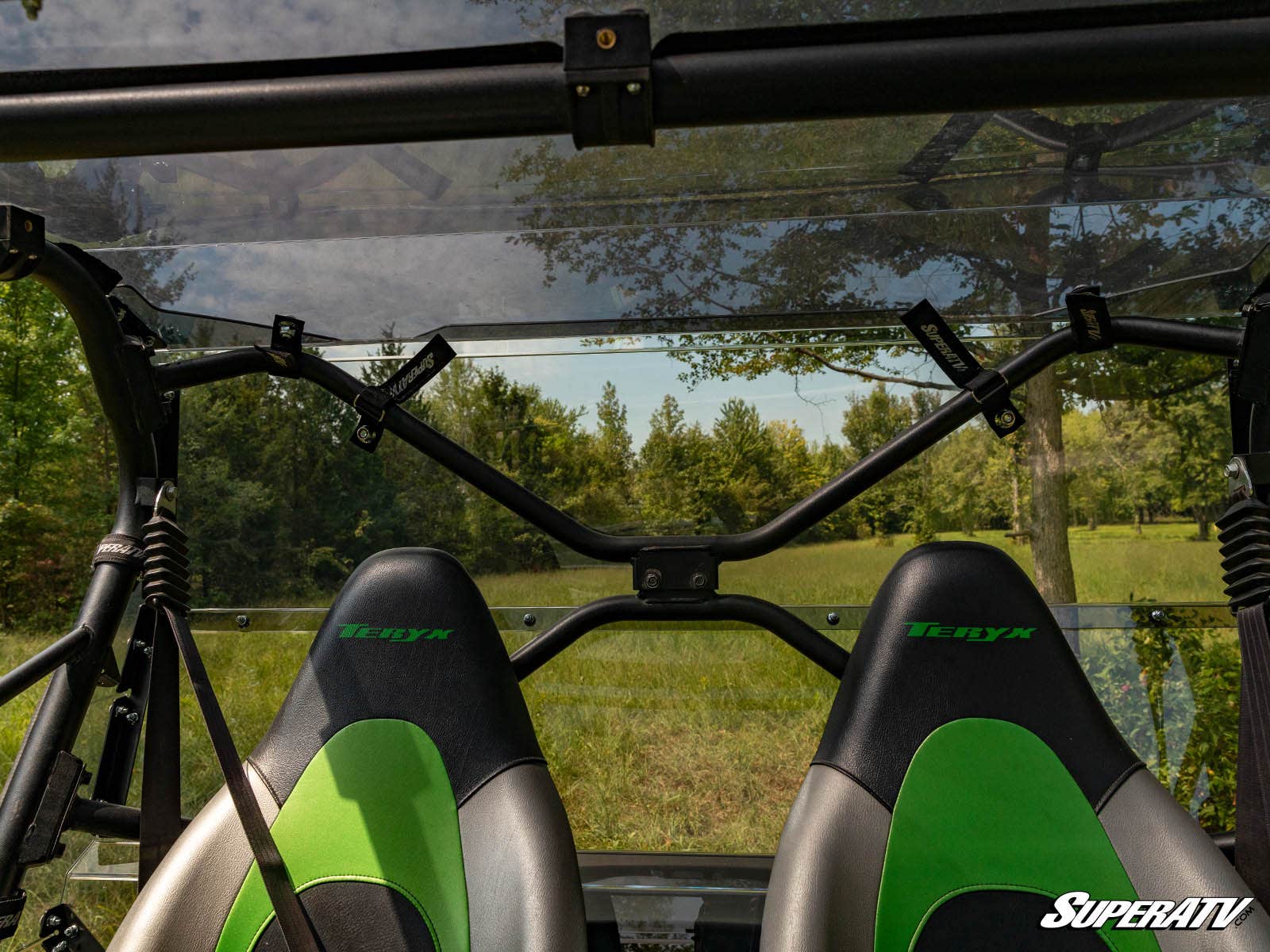 Photo of SuperATV Kawasaki Teryx 4 S Rear Windshield by SuperATV - Premium Windshields for UTVs / Side by Sides